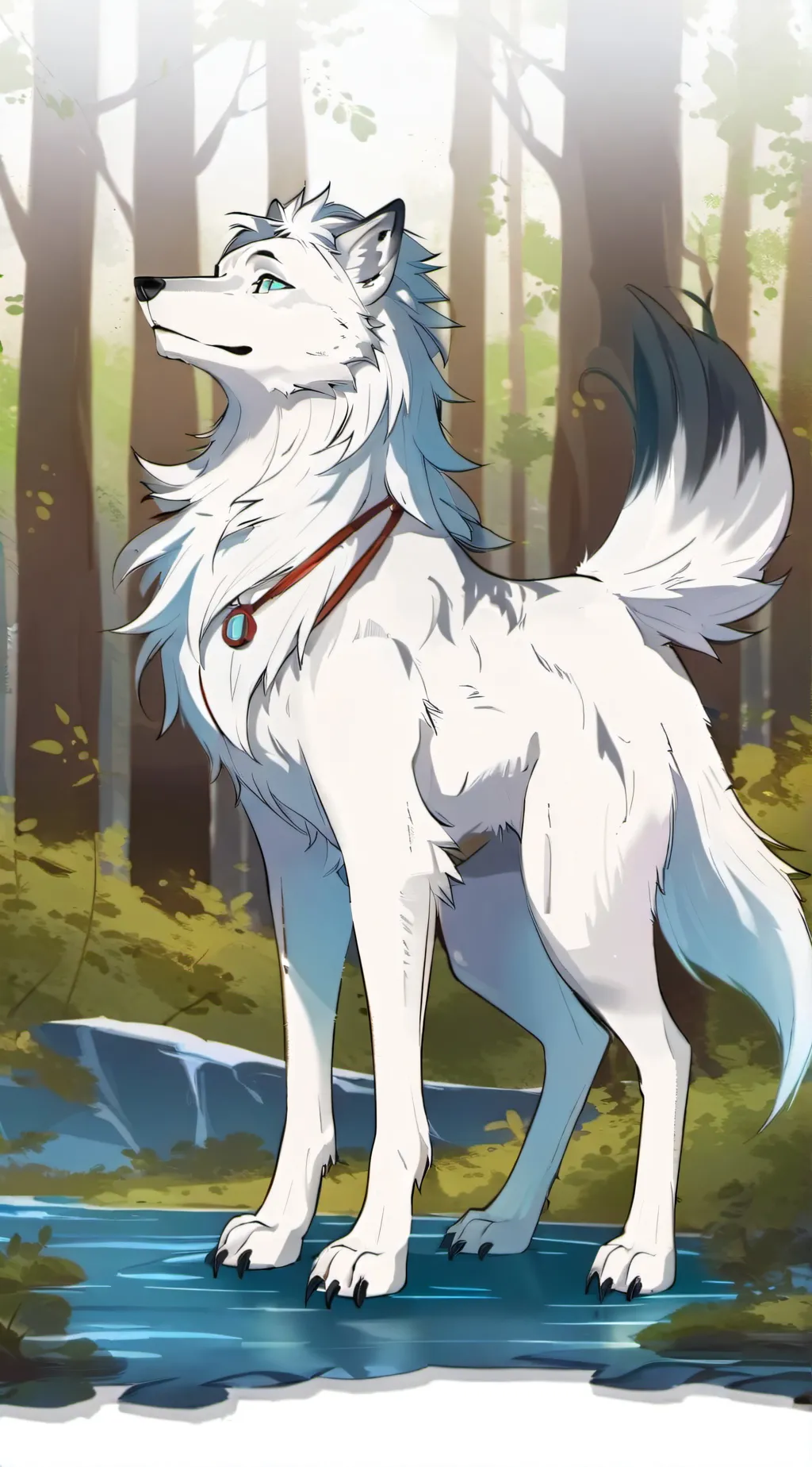 ai character: Wolfy  background