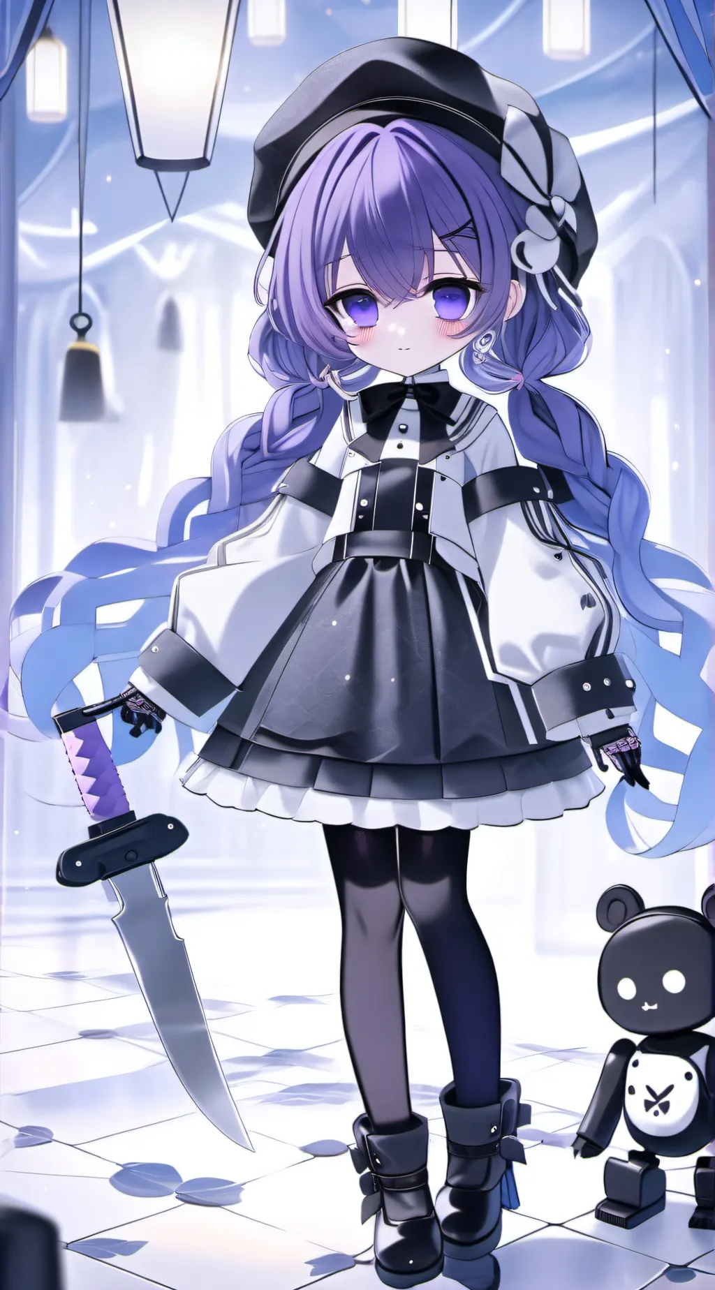 ai character: Uzi background