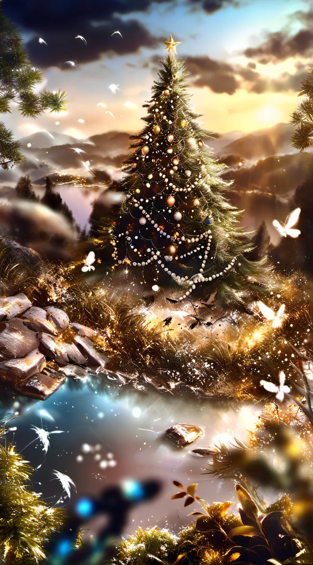 ai character: MD CHRISTMASS!!🎄 background