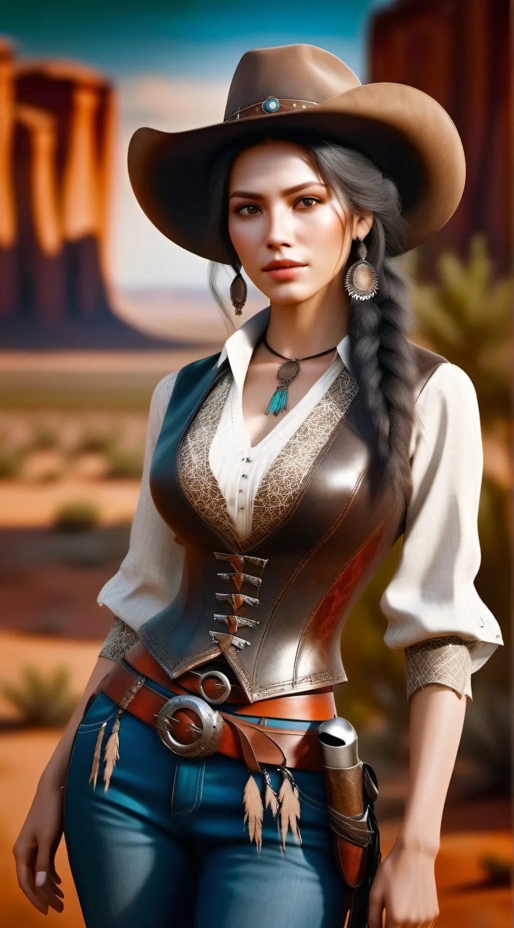 ai character: Fpe Wild West!!  background