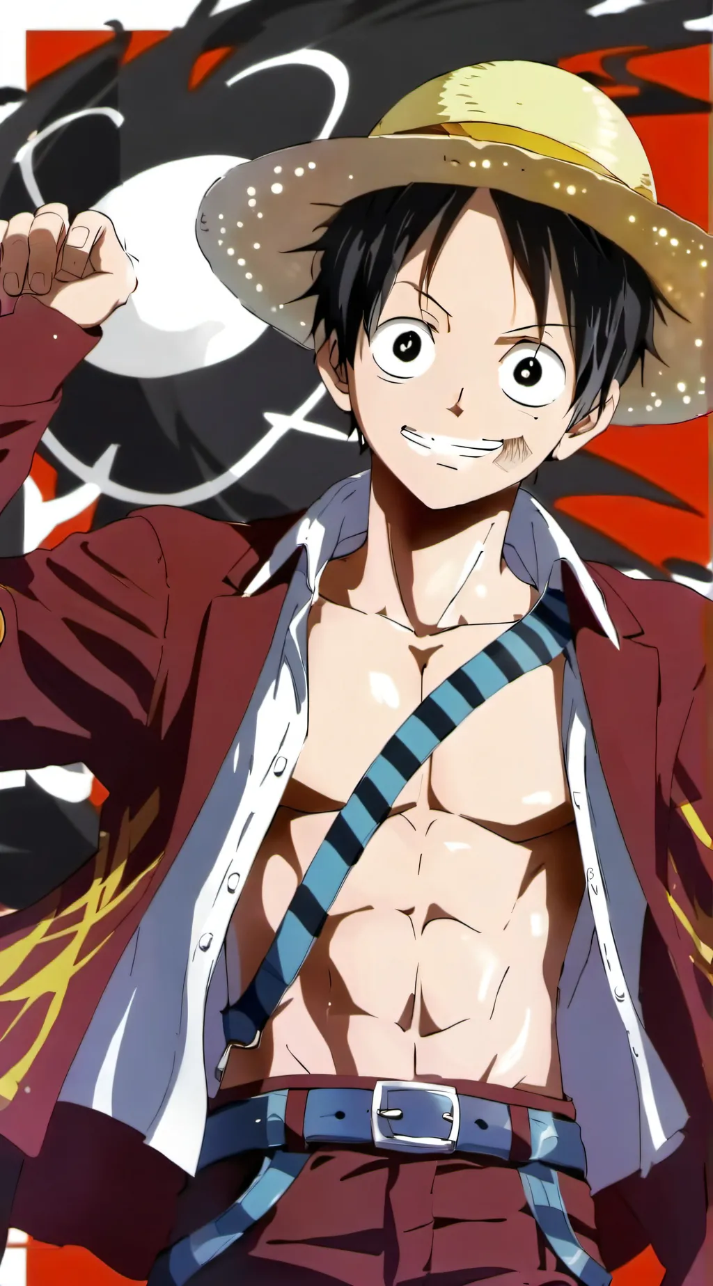ai character: Luffy background