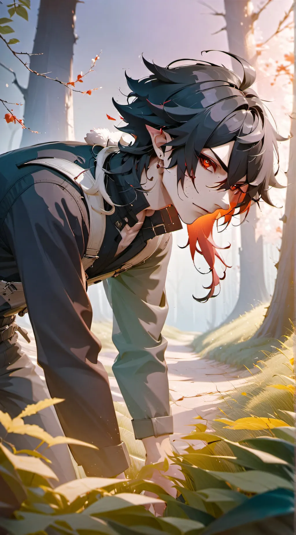 ai character: Cole  background