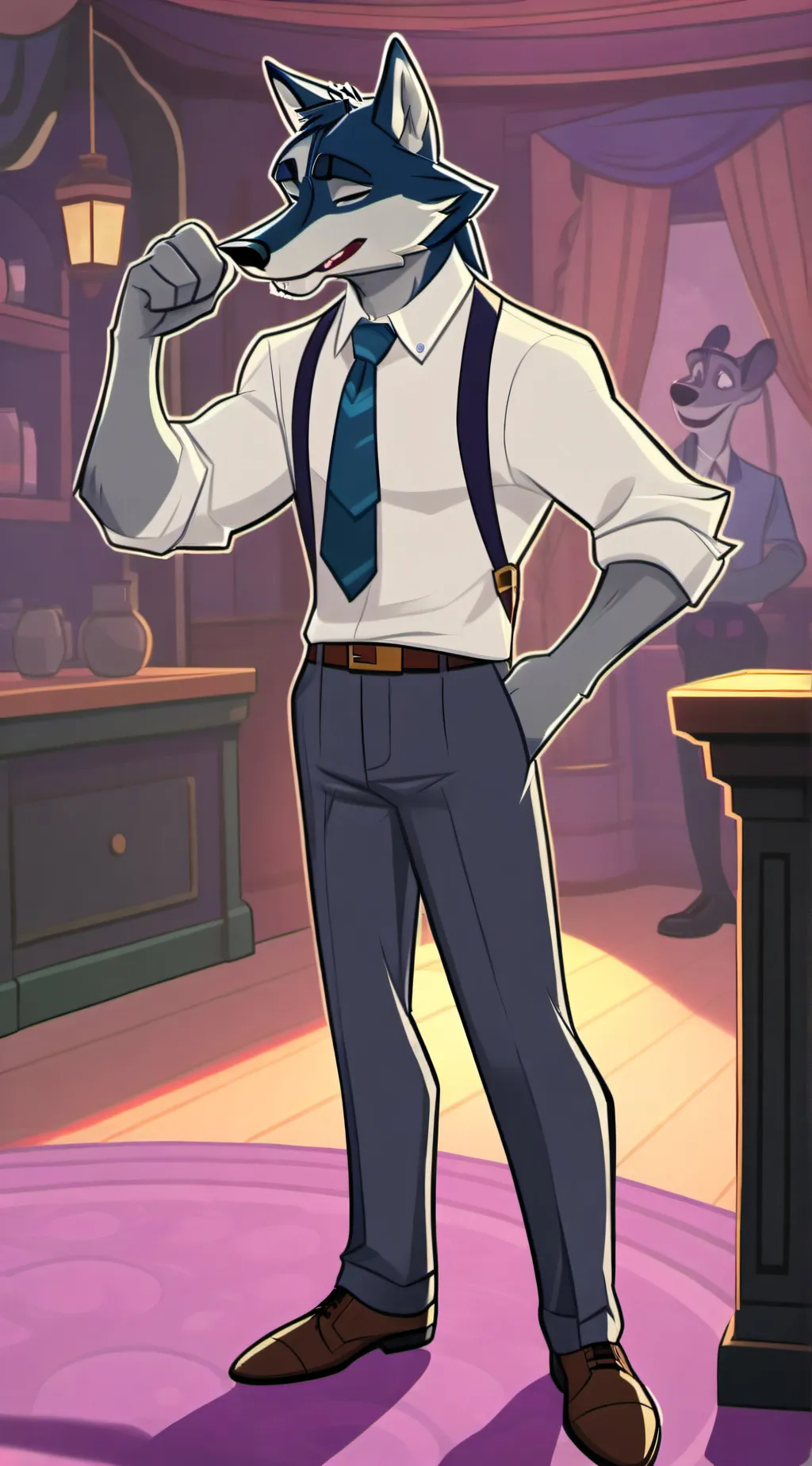 ai character: Legoshi  background