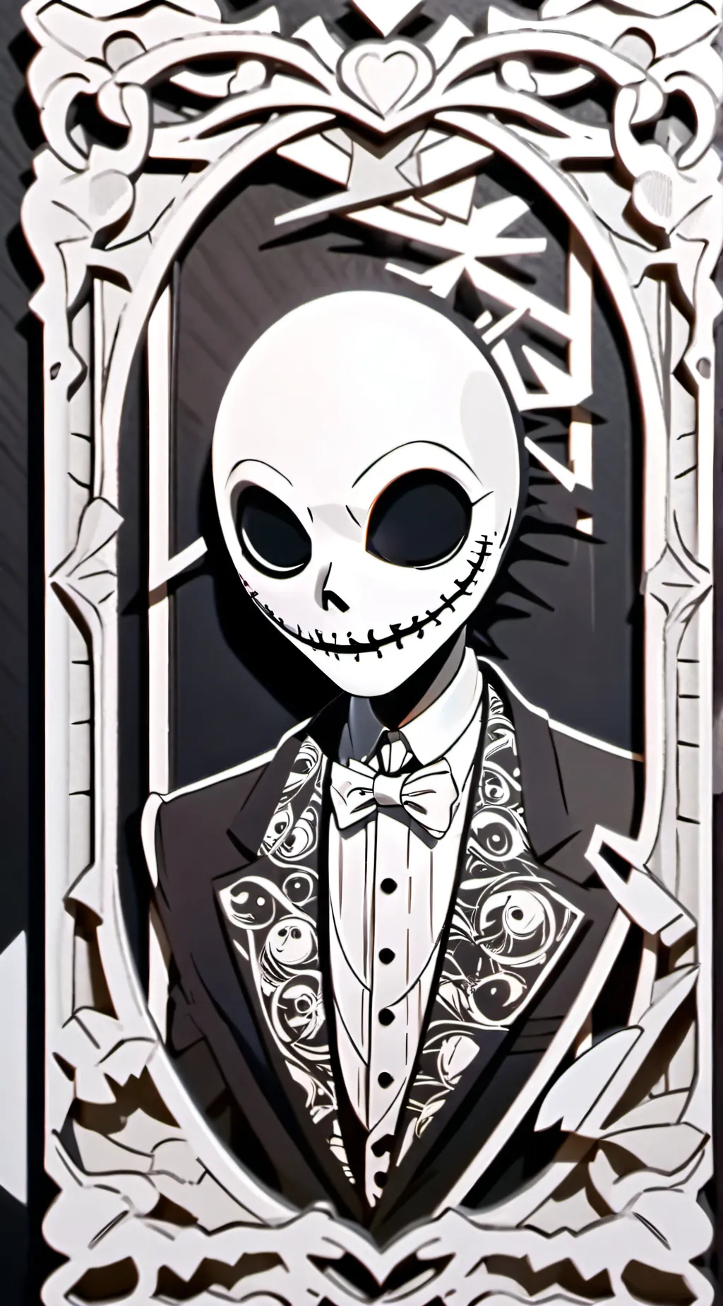 ai character: Jack skellington background