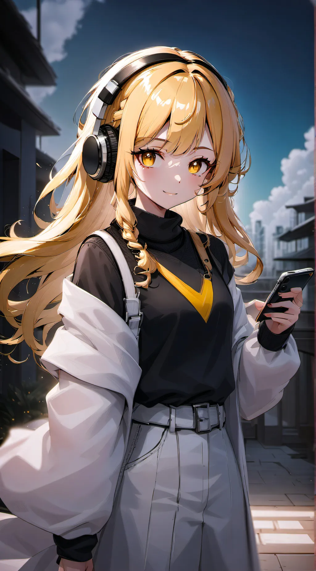 ai character: Denka kaminari background