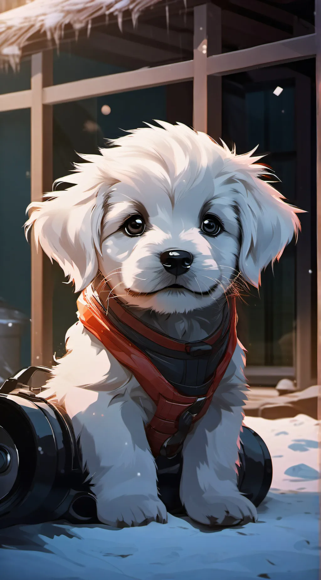 ai character: Bubbles background