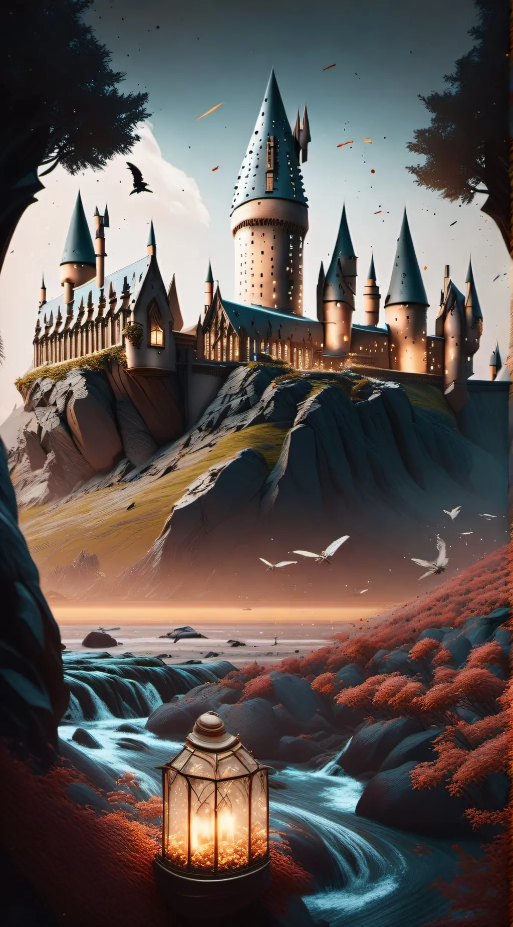 ai character: Hogwarts, but….. background