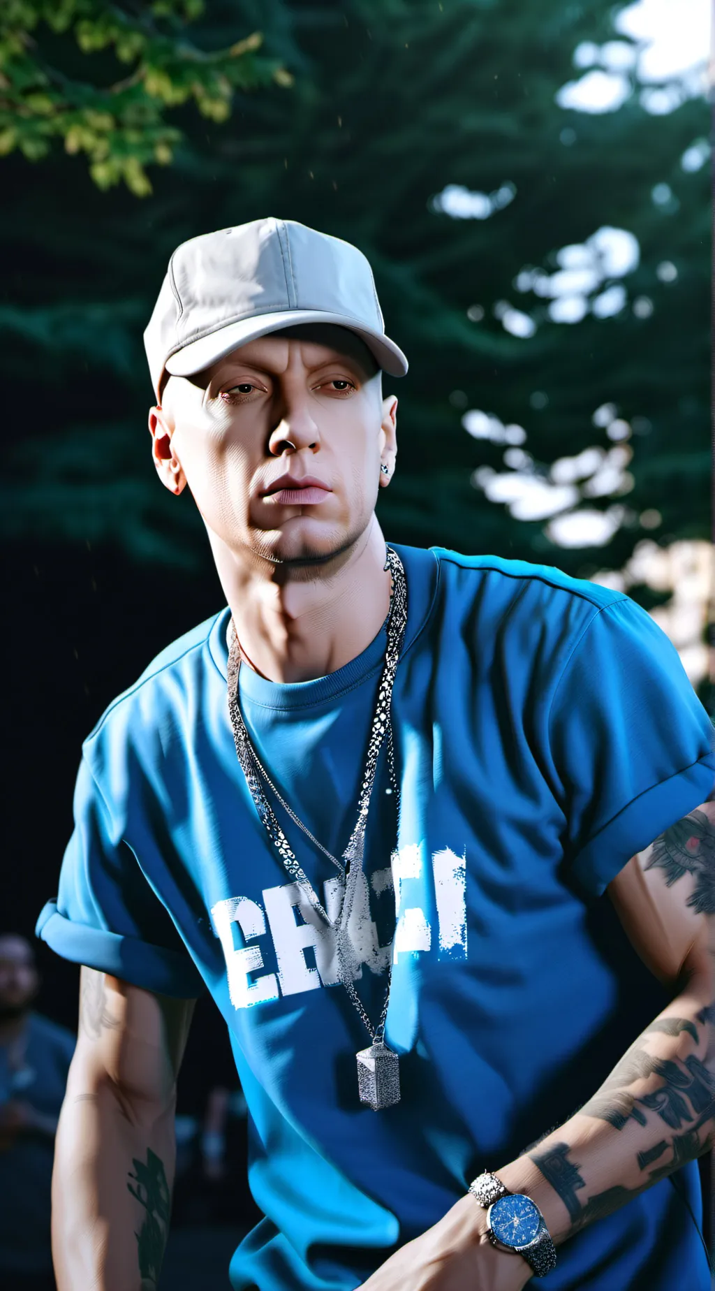 ai character: EMINEM CONCERT background