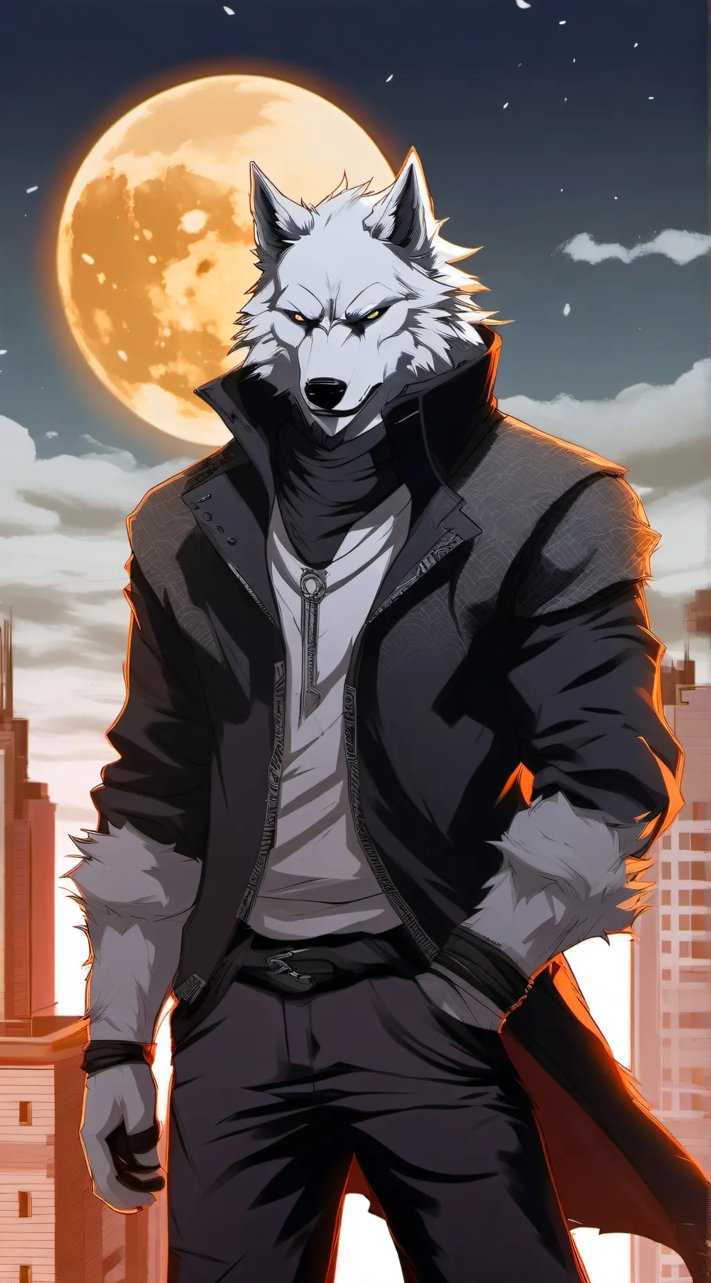 ai character: Silver Fang background