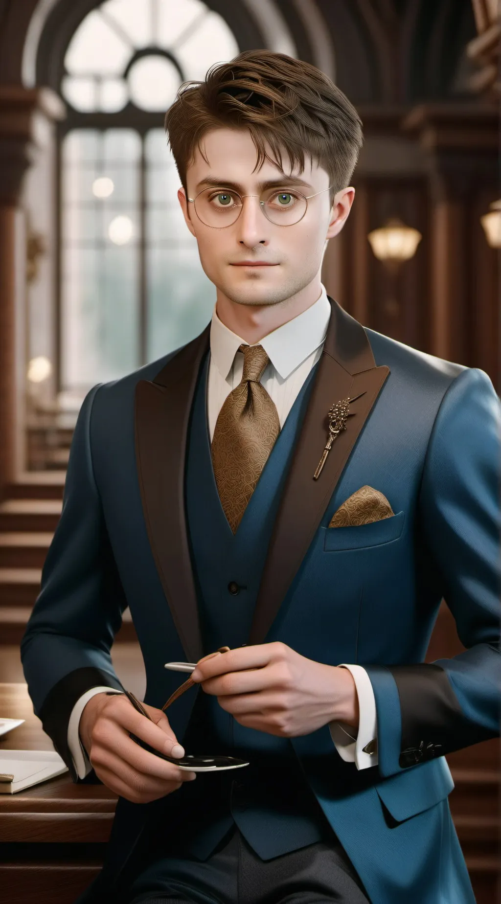 ai character: harry potter background