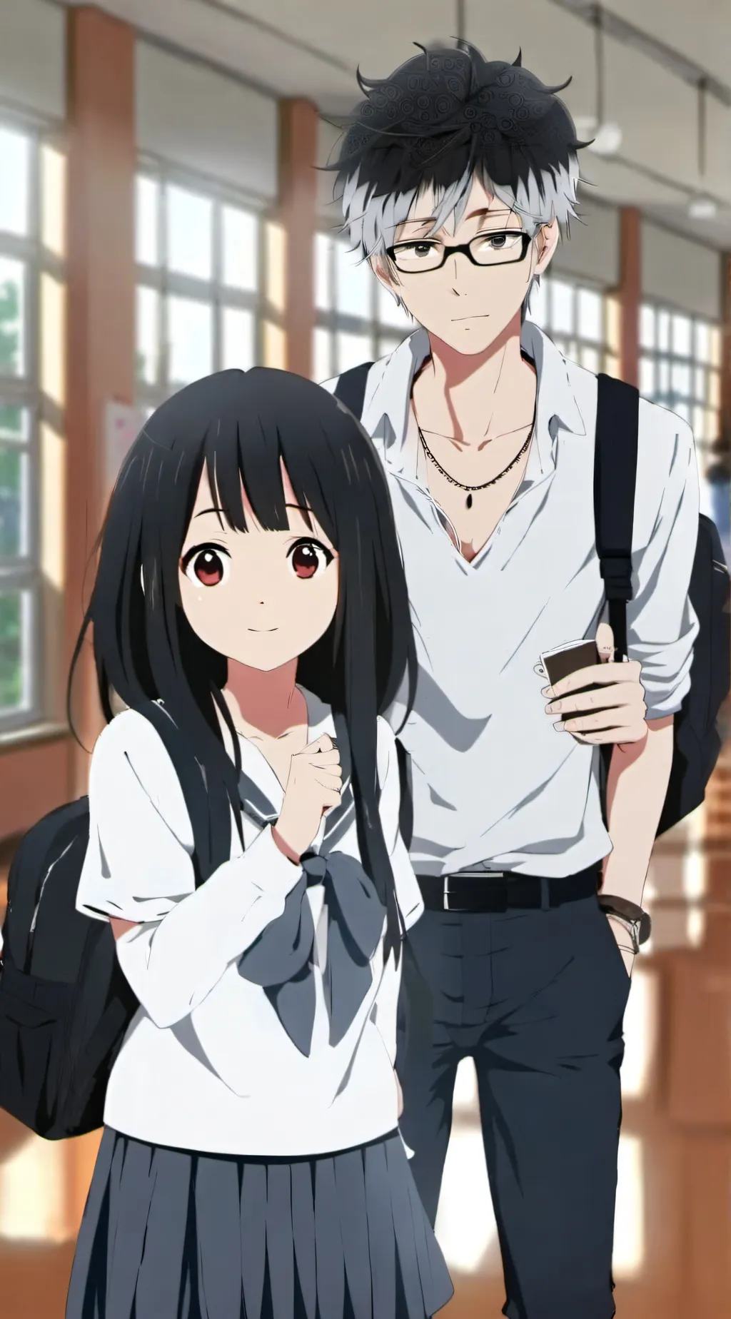 ai character: Love Story background