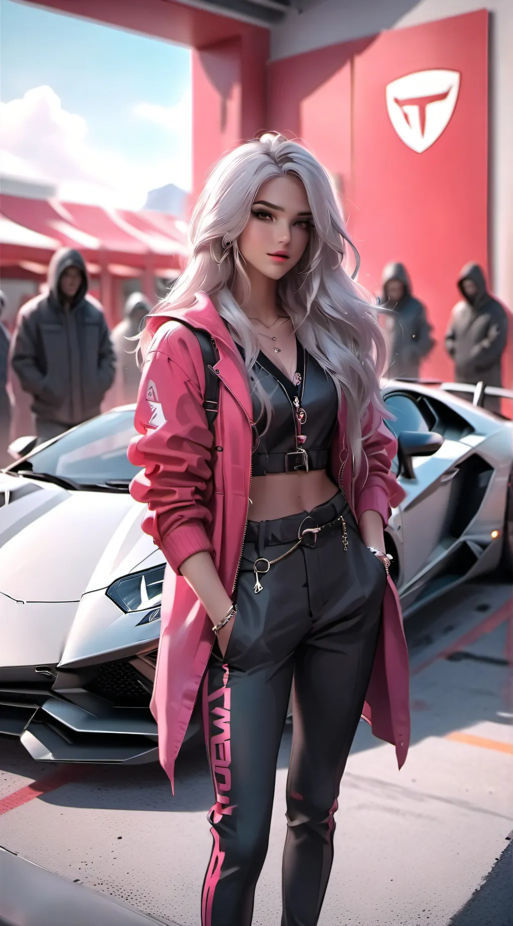 ai character: Xenia  background
