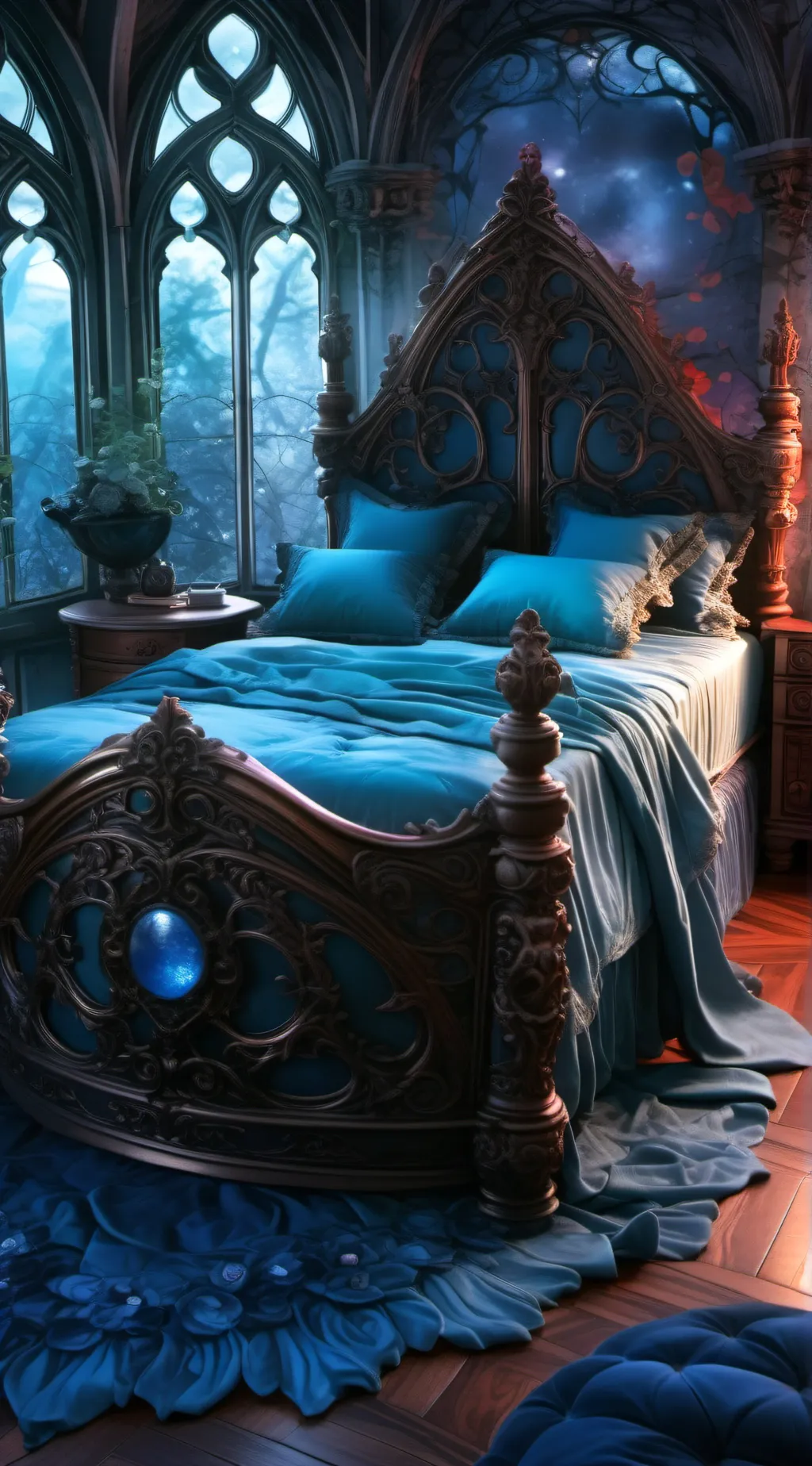 ai character: Hp sleepover  background