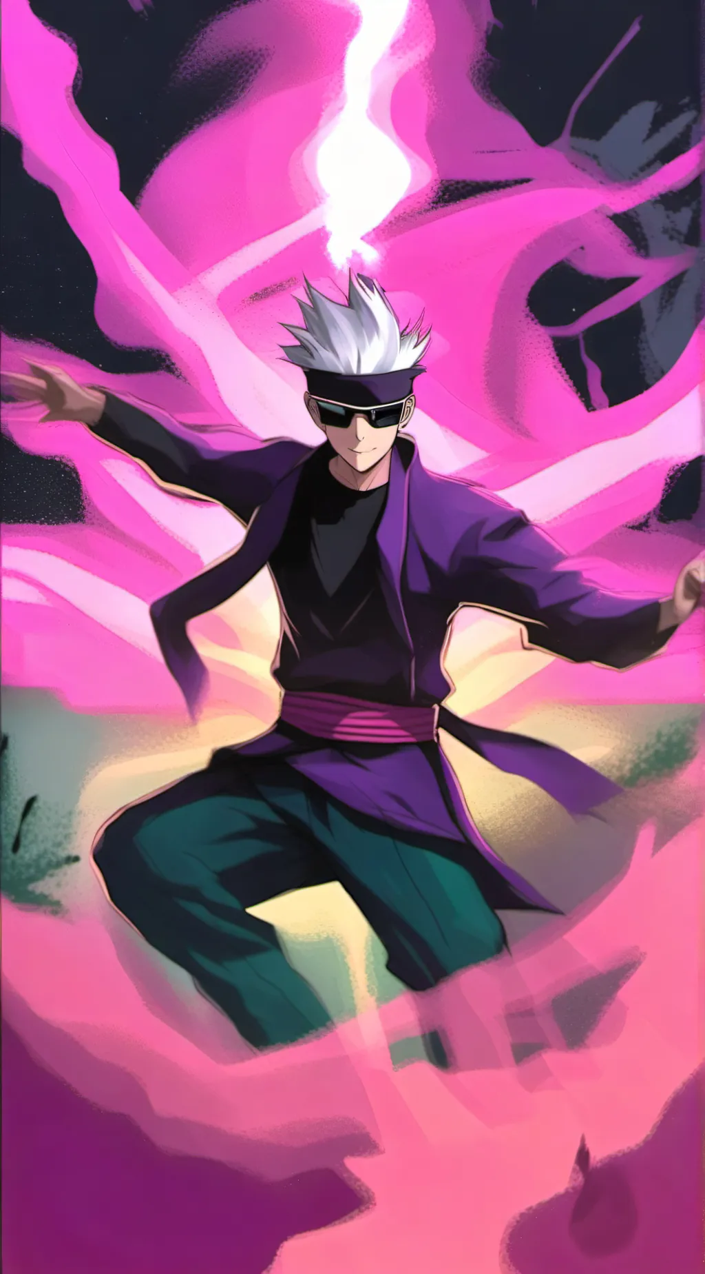 ai character: gojo satori background