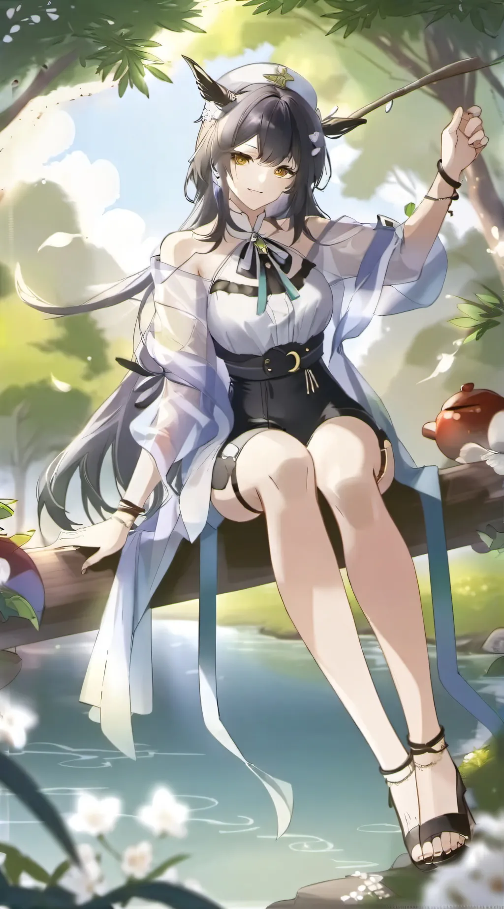 ai character: amber background