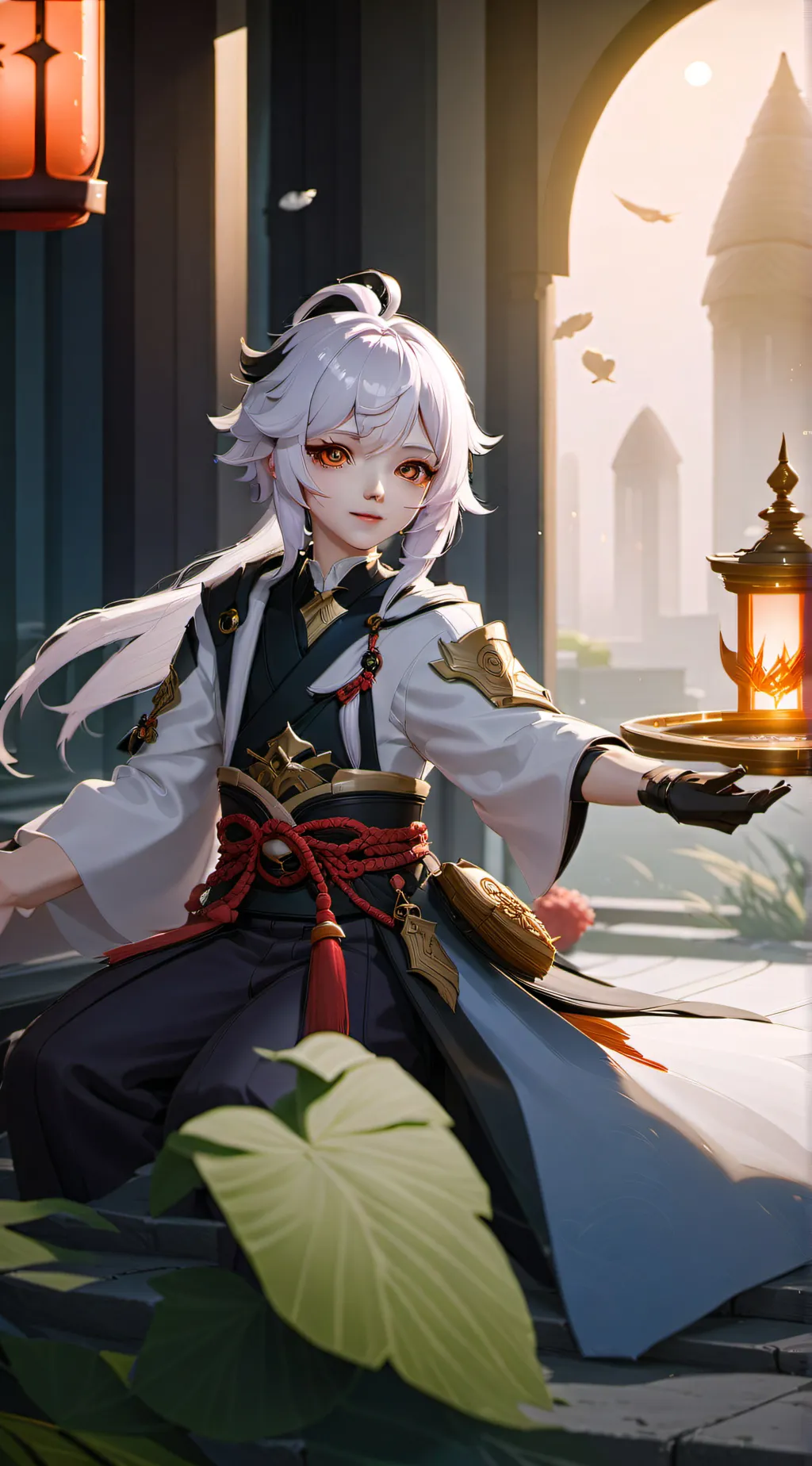 ai character: пов кадзуха негр background