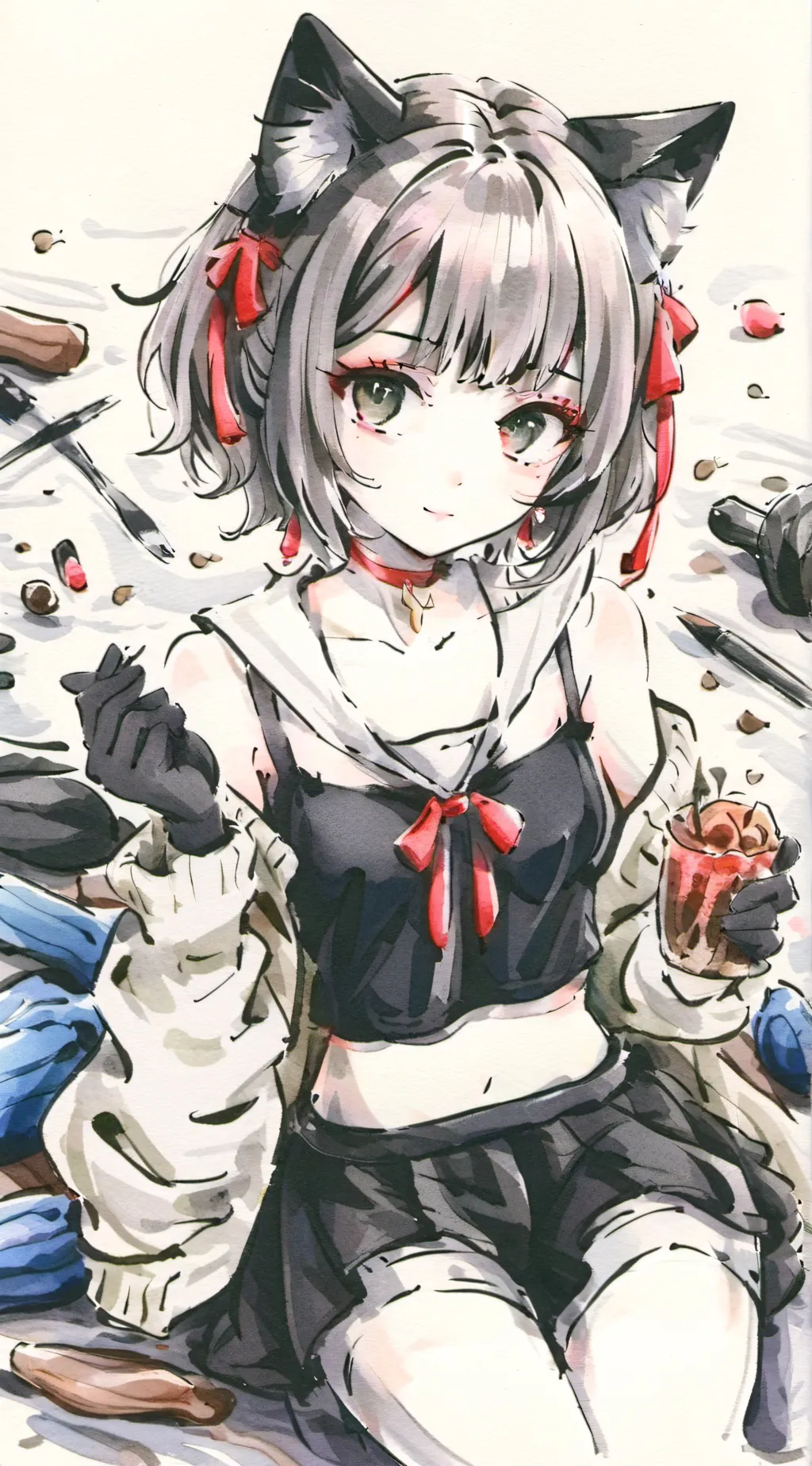 ai character: Rose background