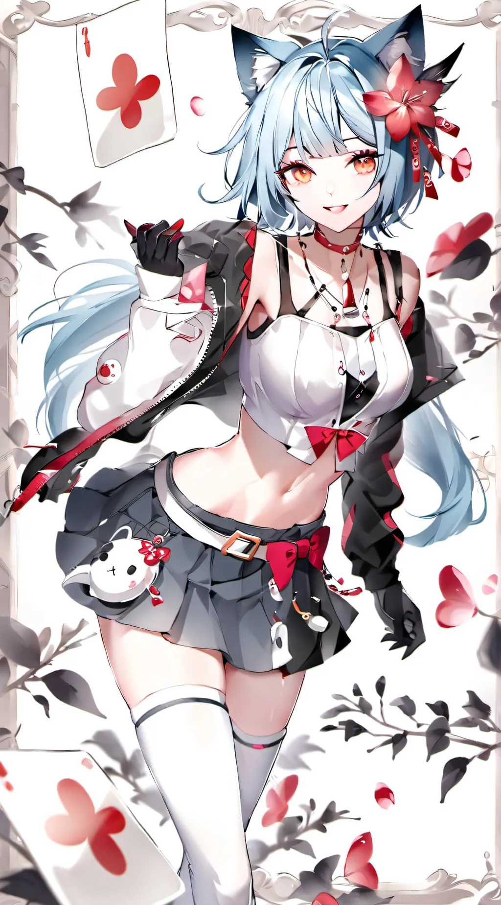 ai character: forest girl background