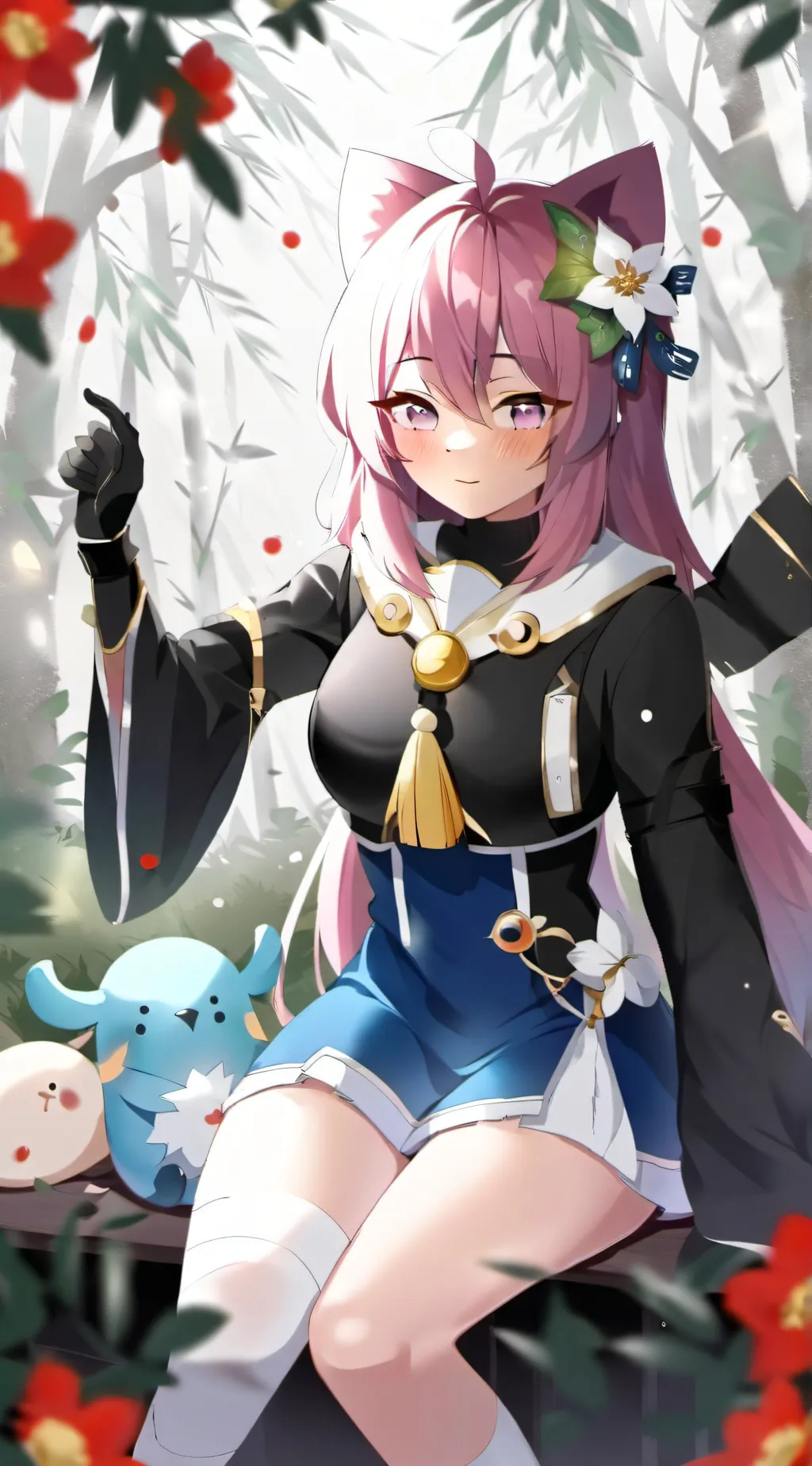 ai character: Moon background