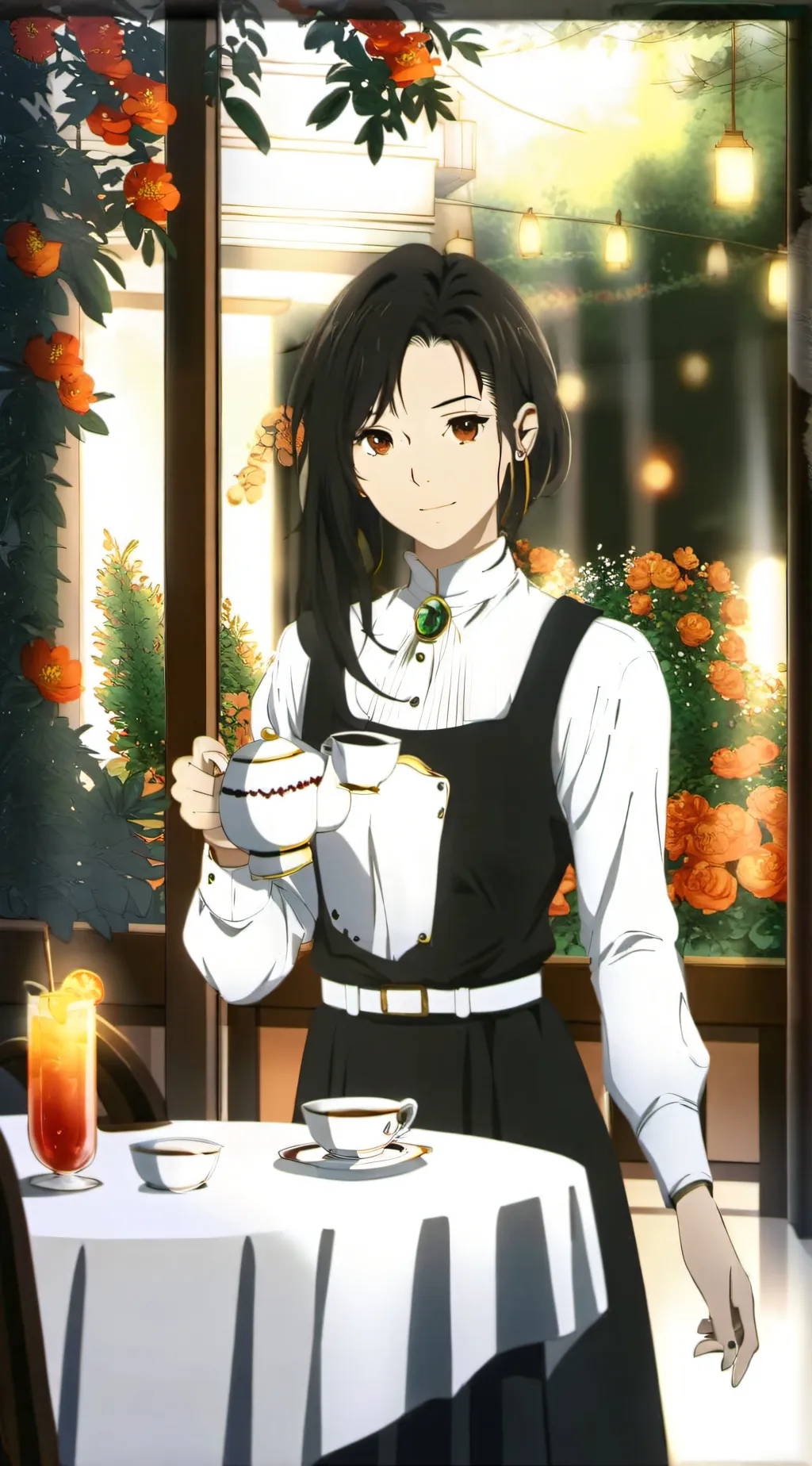 ai character: decaf background