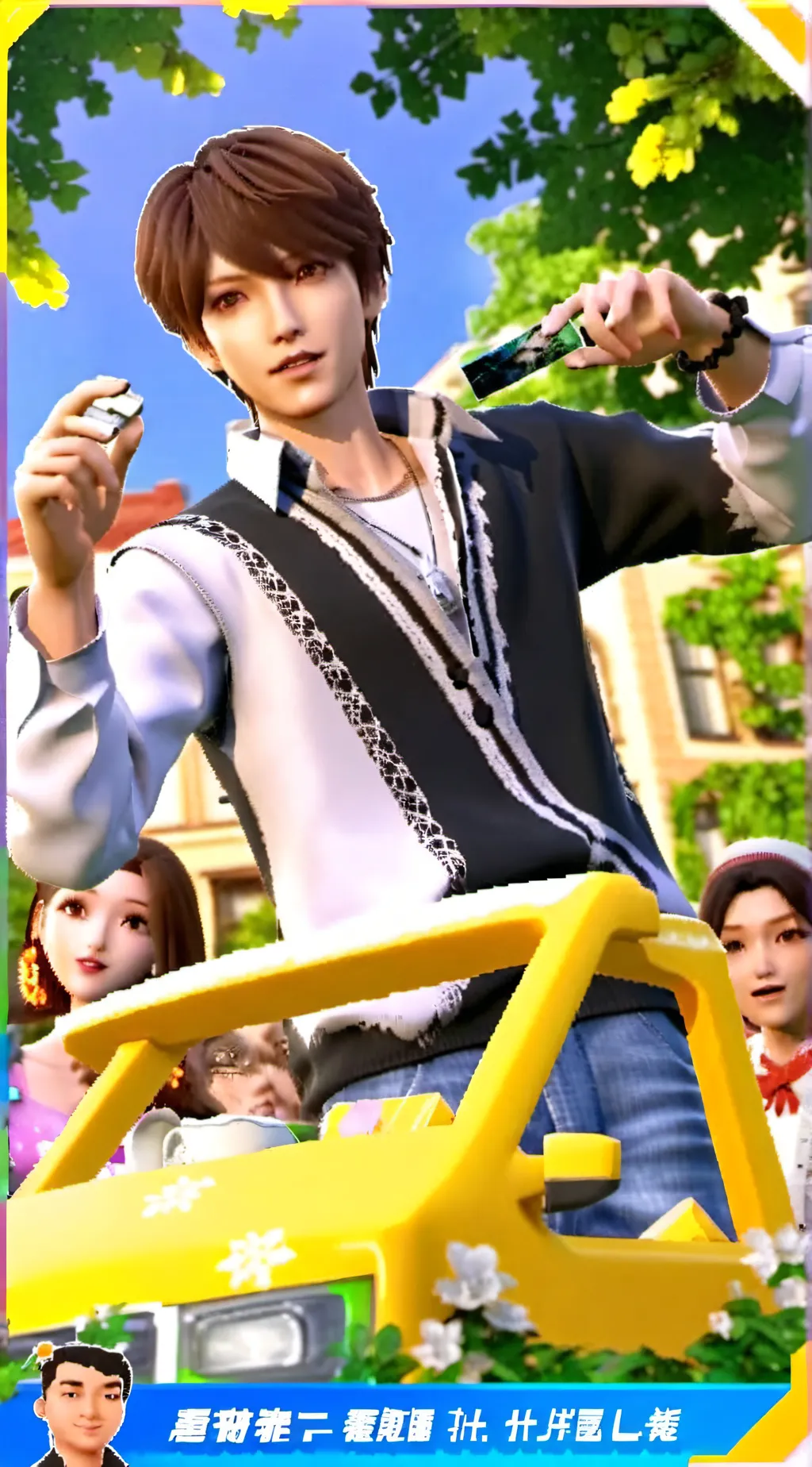 ai character: mark background