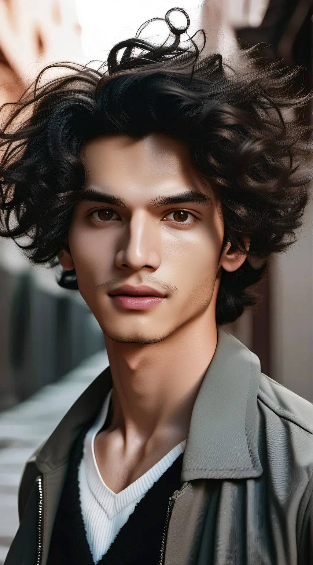 ai character: Damen Auguste  background