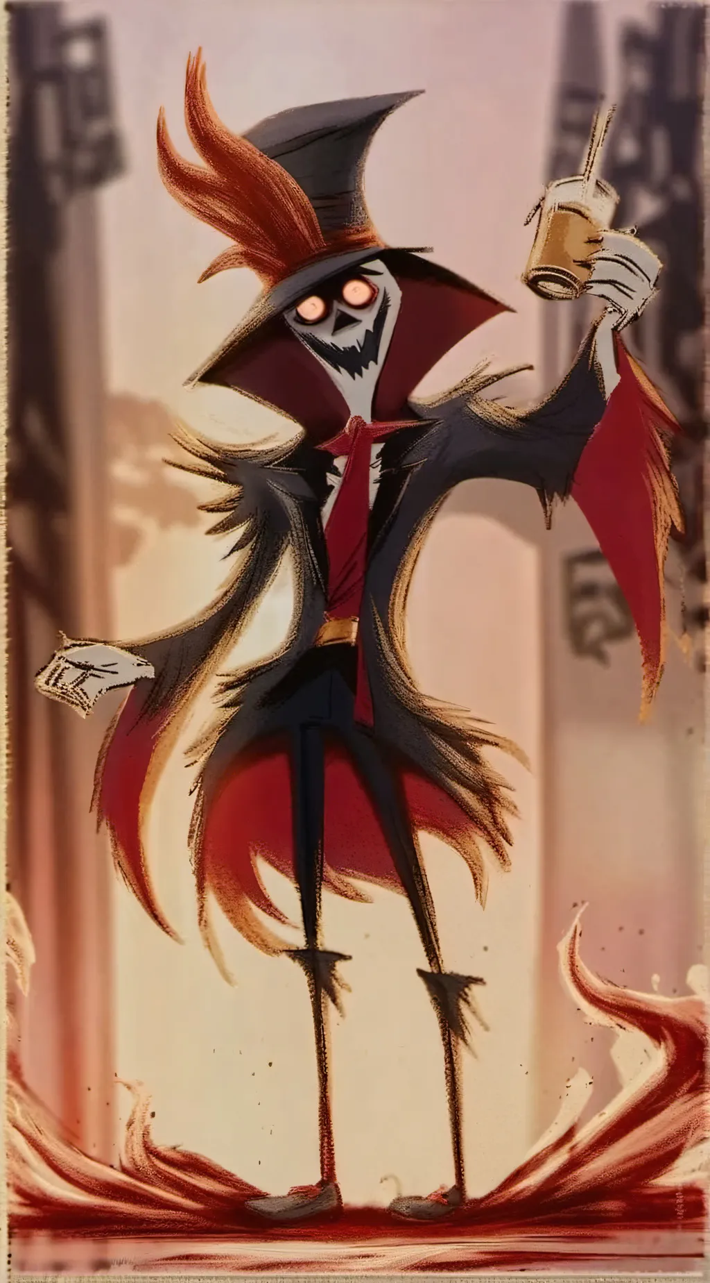 ai character: lucifer  background