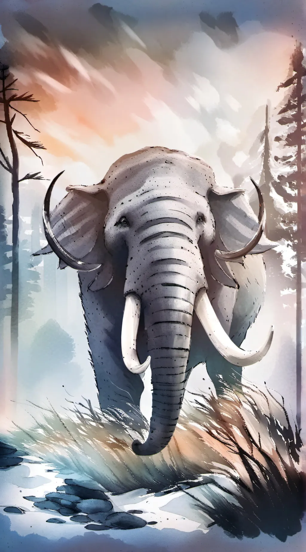 ai character: mammut americum  background