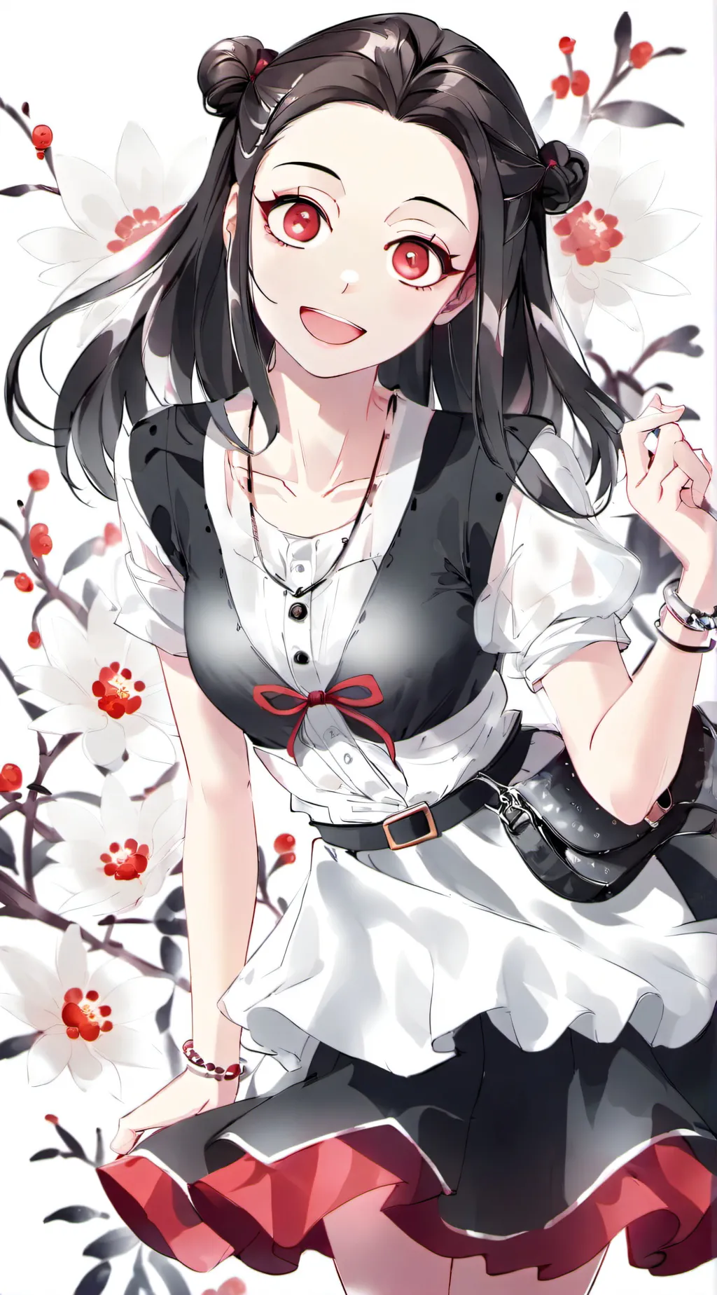 ai character: Nezuko background