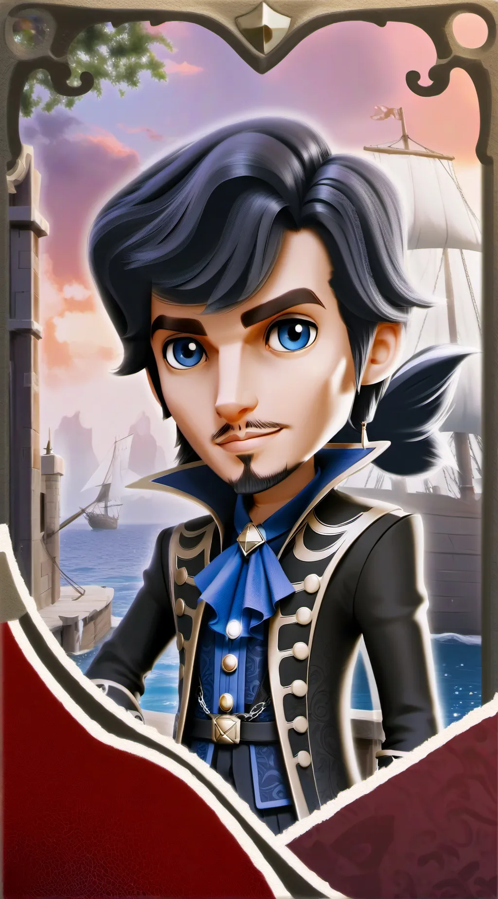 ai character: Harry Hook background