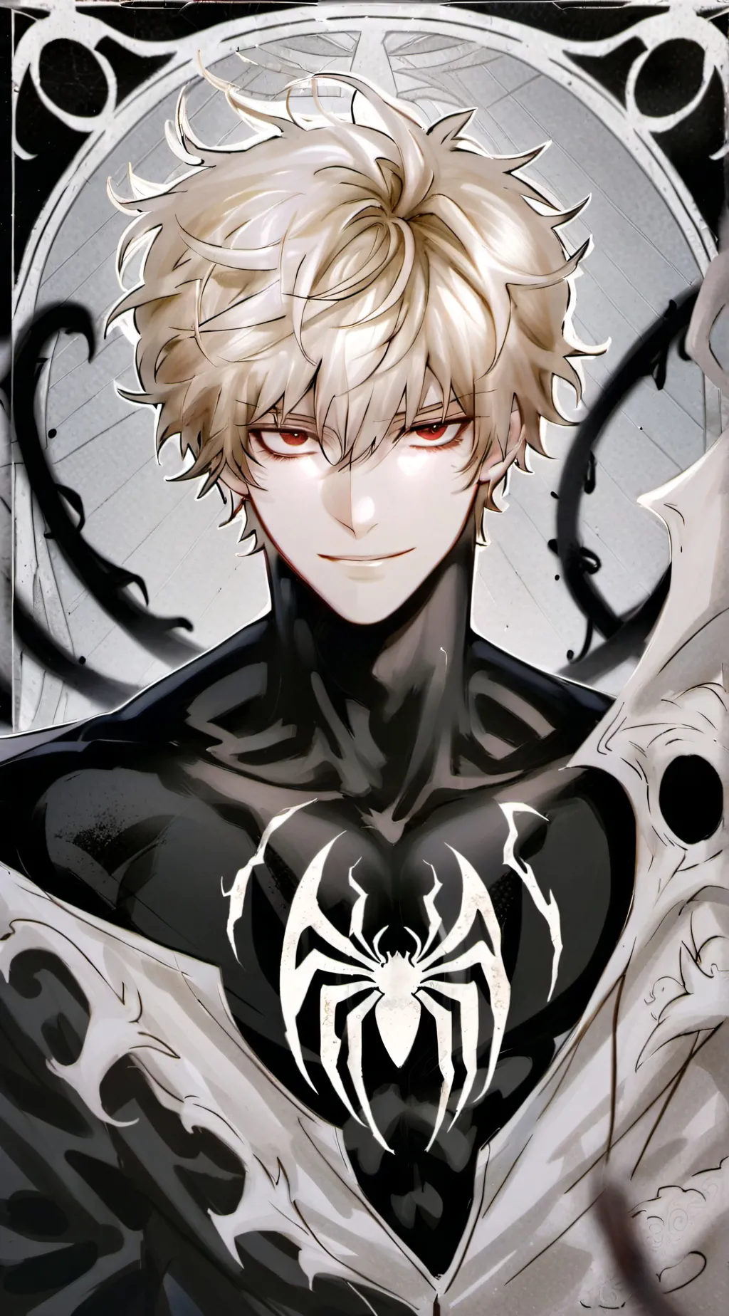 ai character: Venom X JJK background