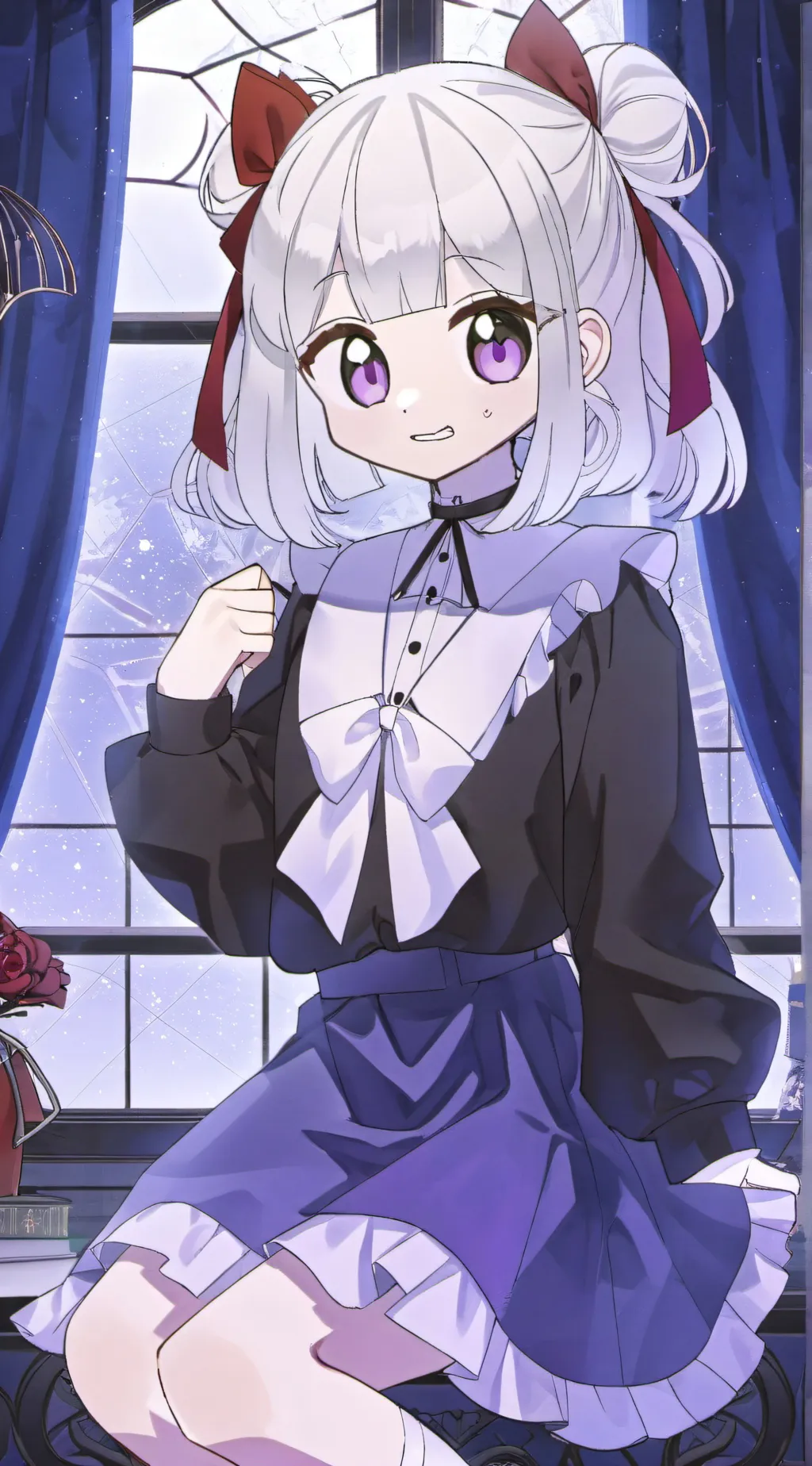 ai character: Vampire Vamporia background