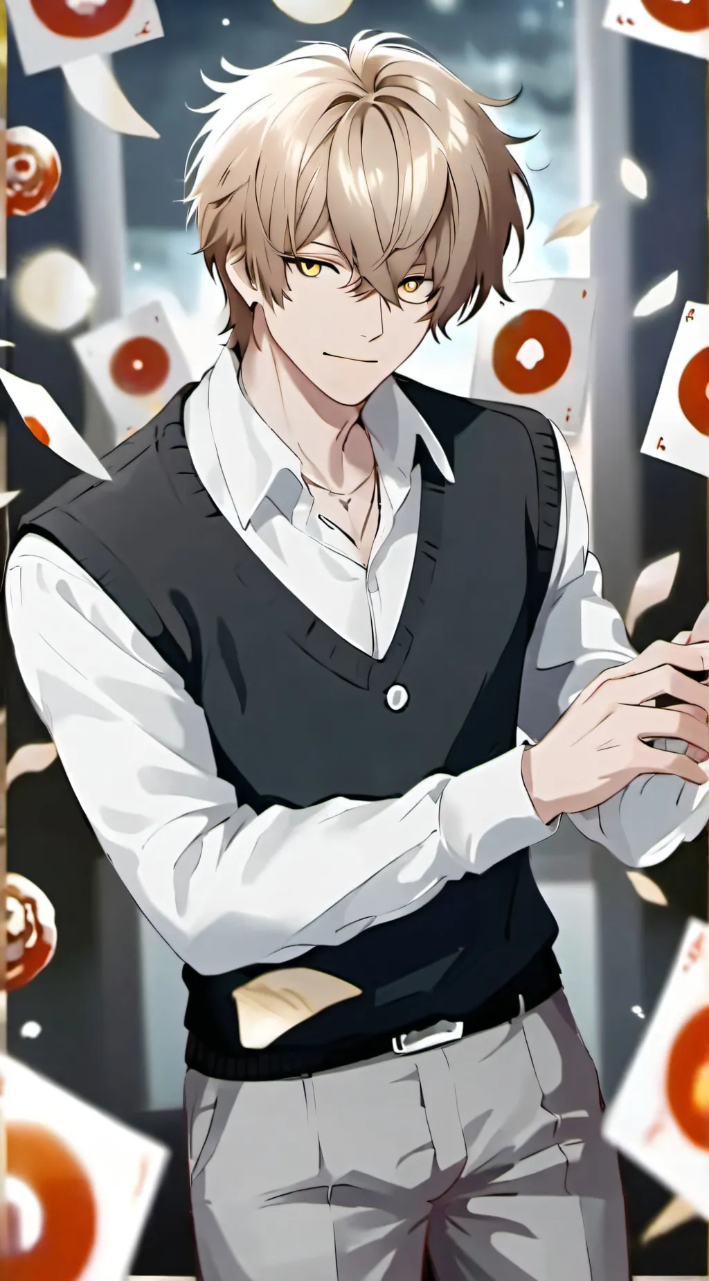 ai character: bakugo x you  background