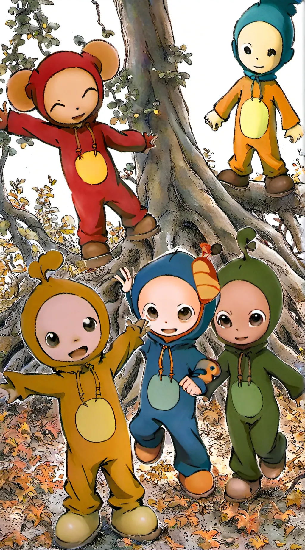ai character: tellytubbys background