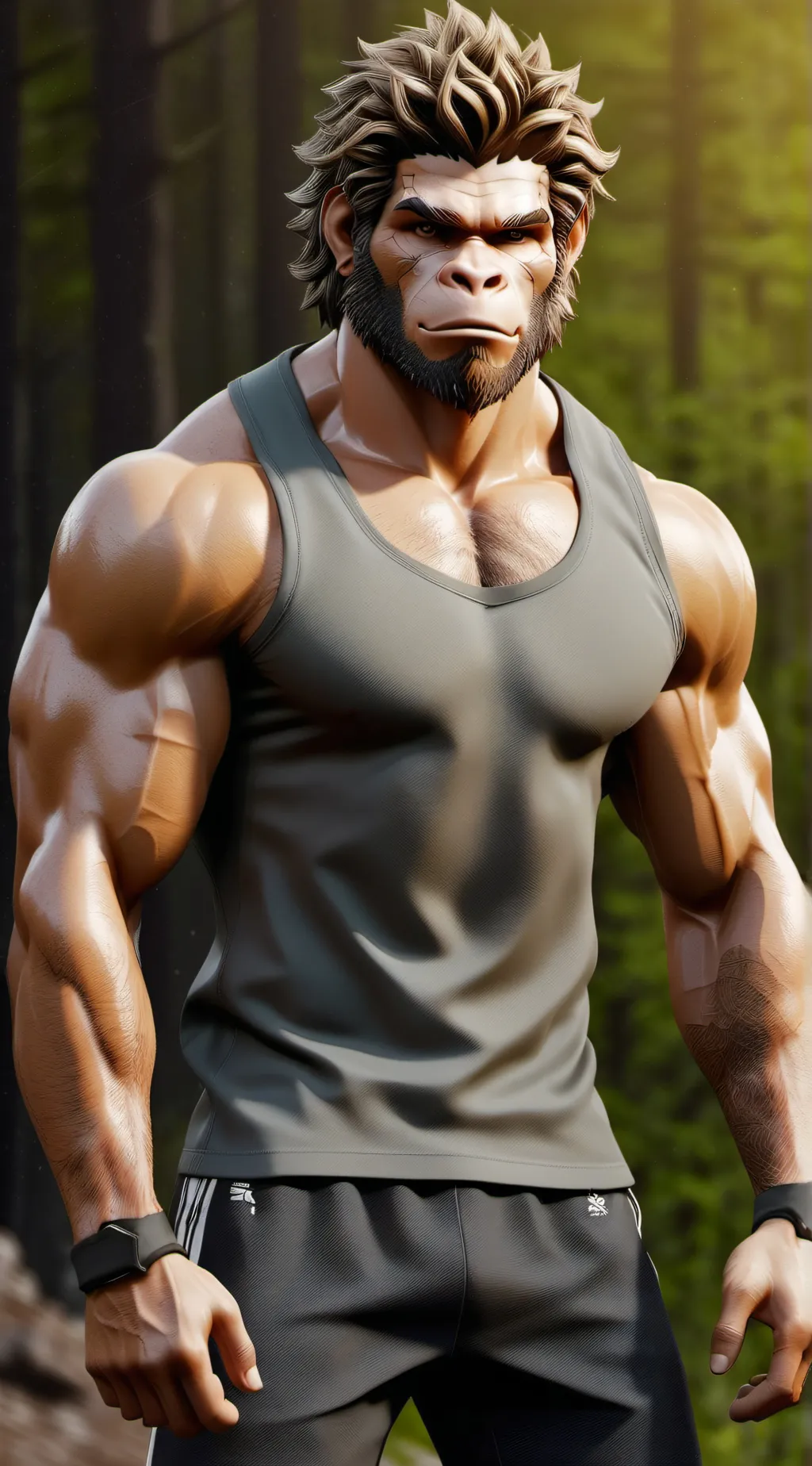 ai character: Ape-D background