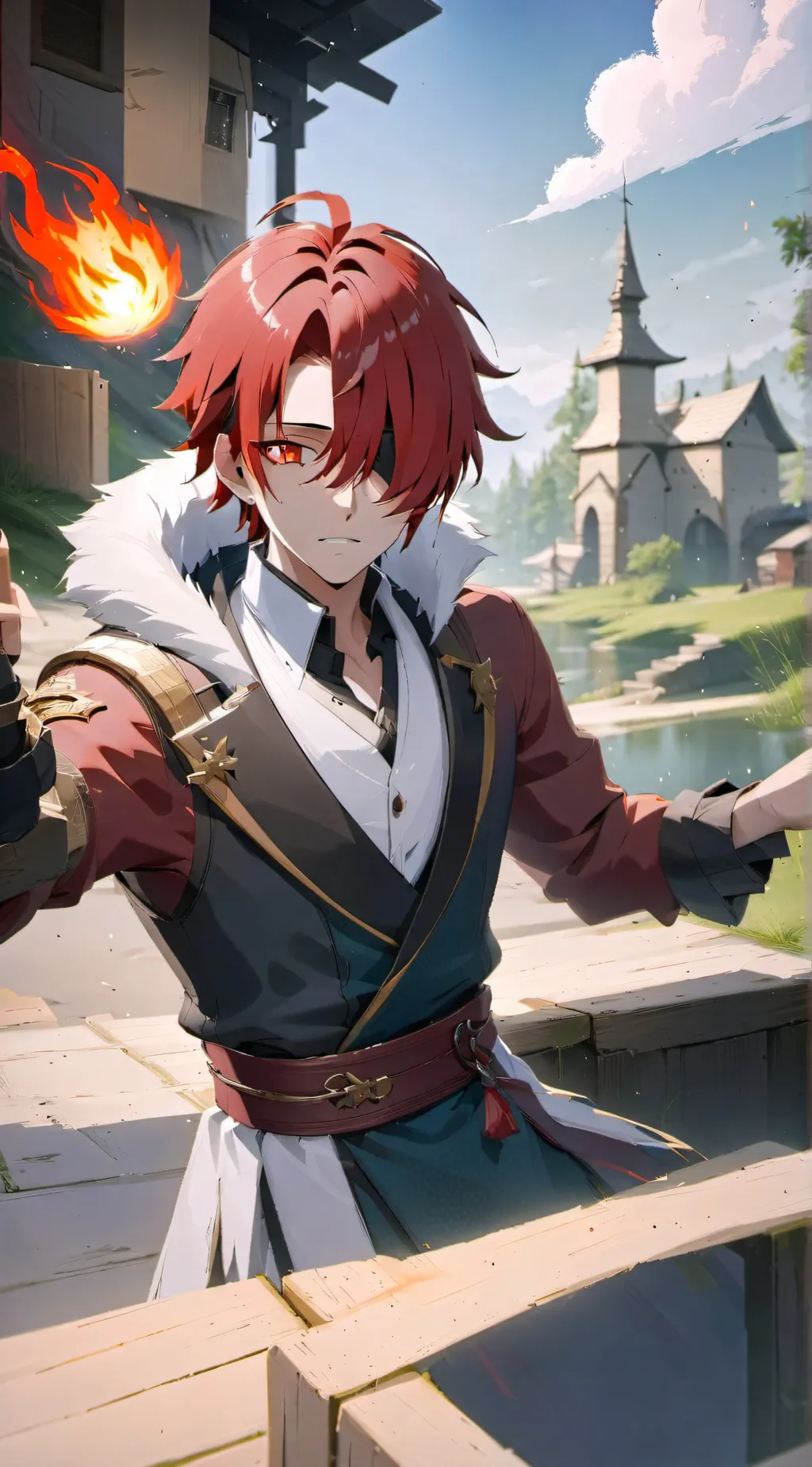 ai character: blaze background