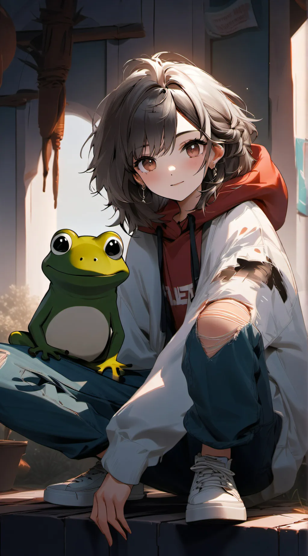 ai character: MHA sad background