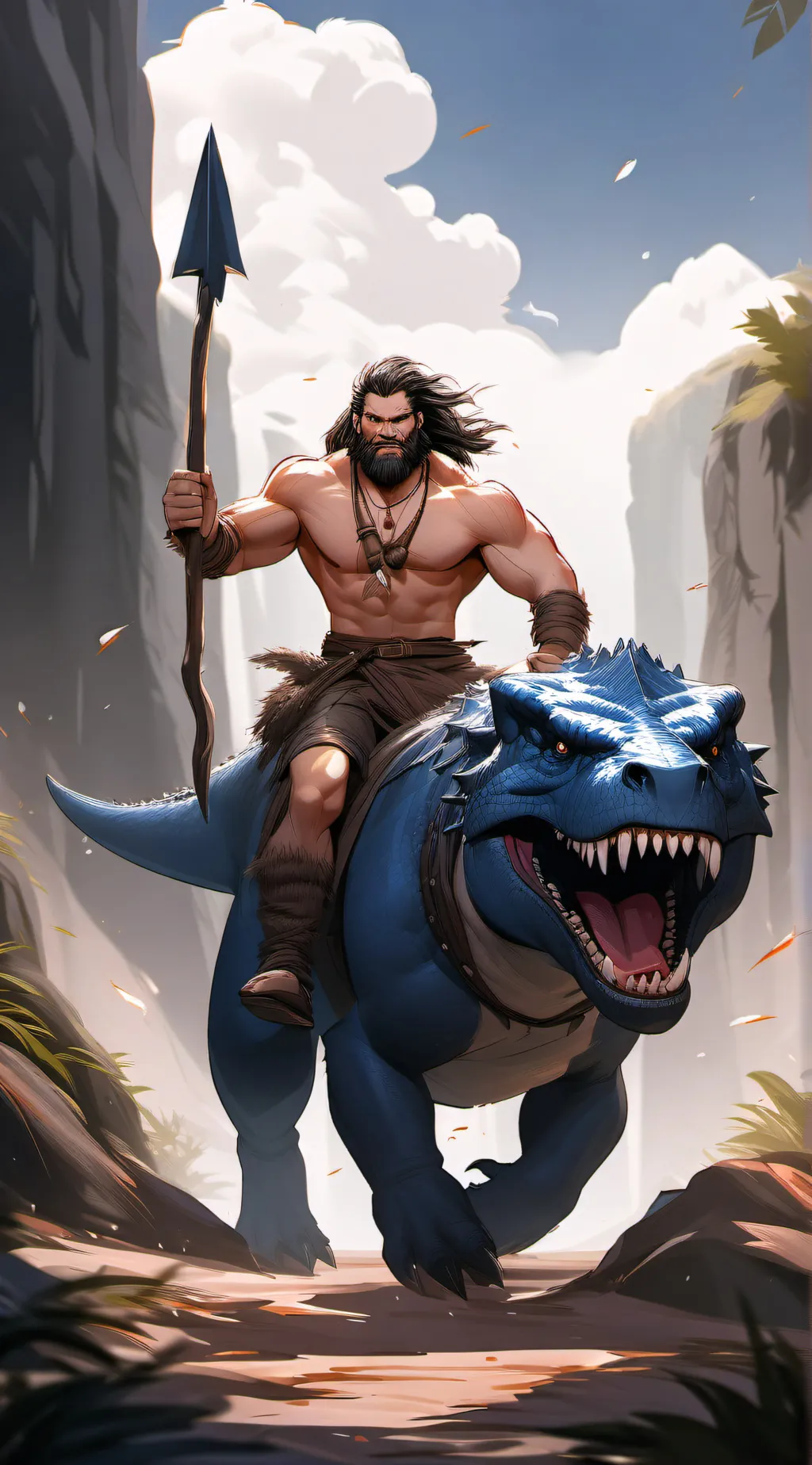 ai character: Primal background