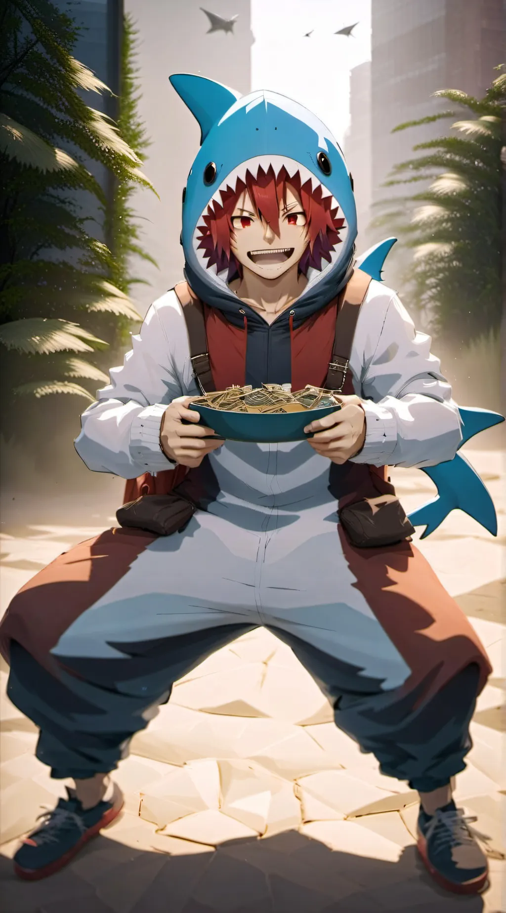 ai character: Kirishima background