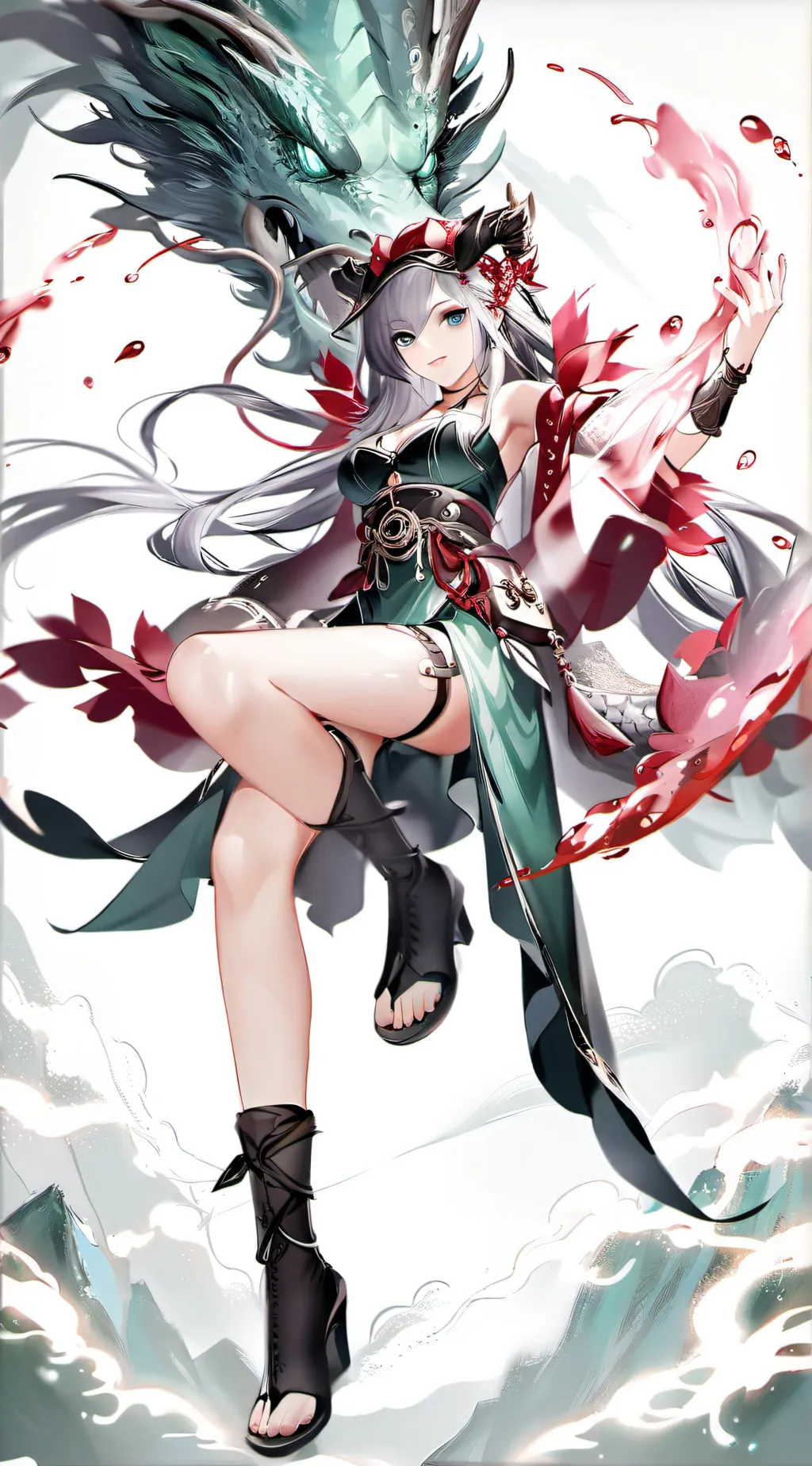 ai character: Aurora background
