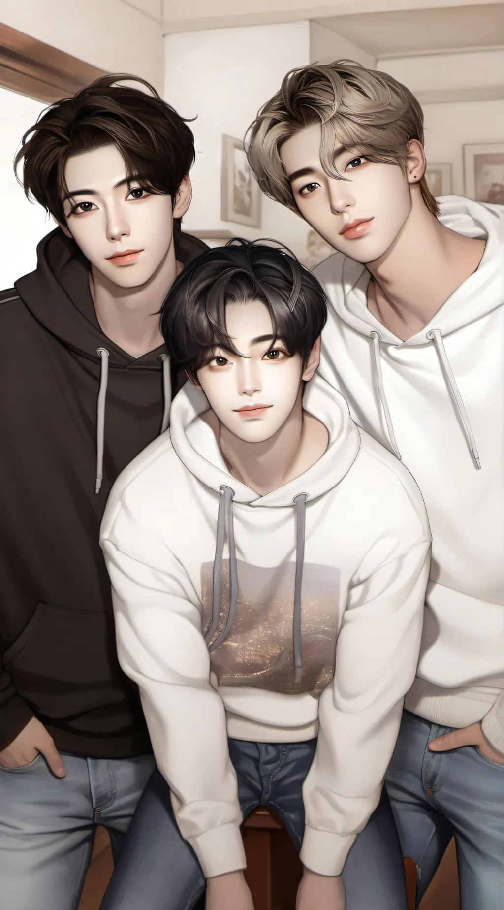 ai character: Kai, Luca, Noah background