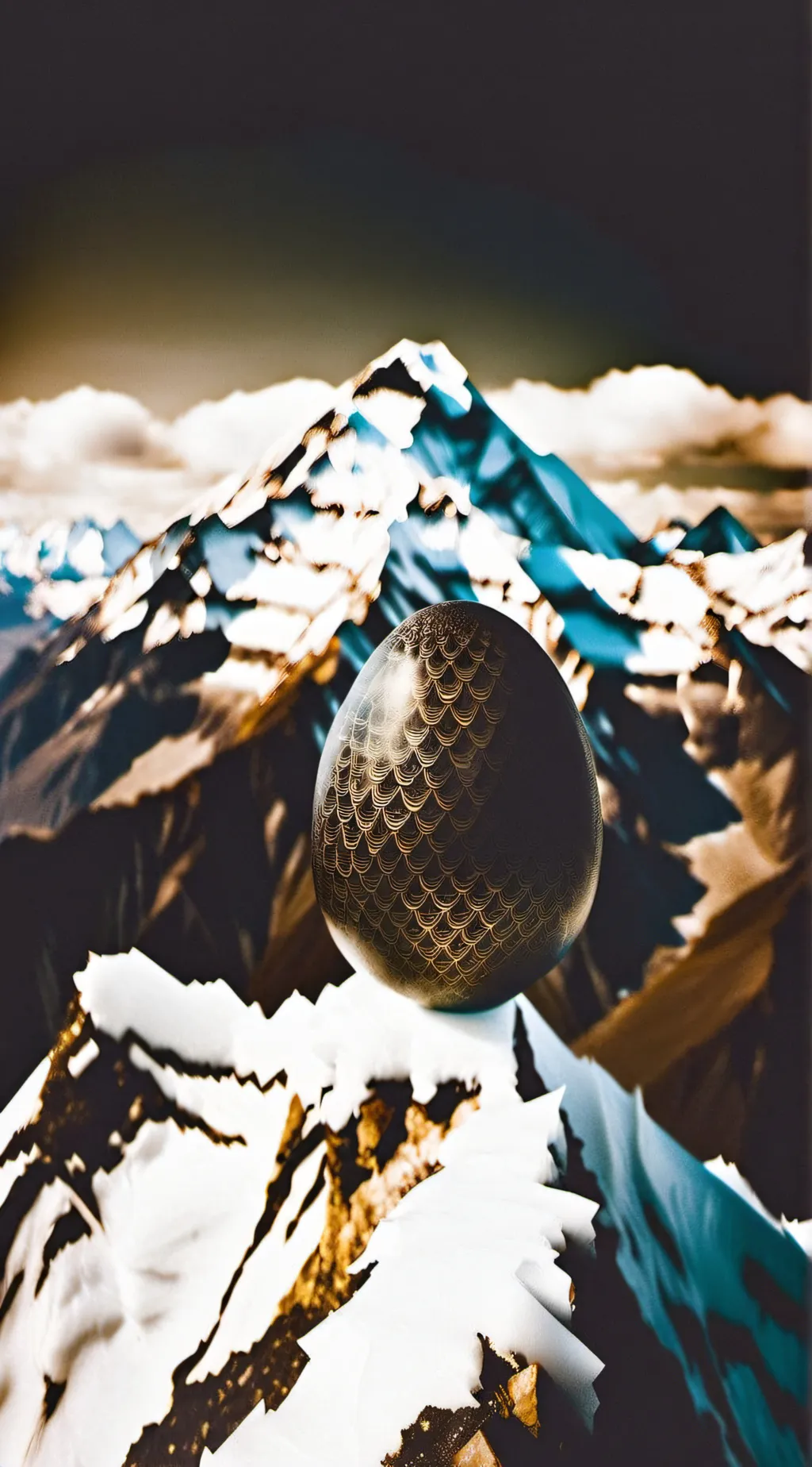 ai character: Dragon egg background