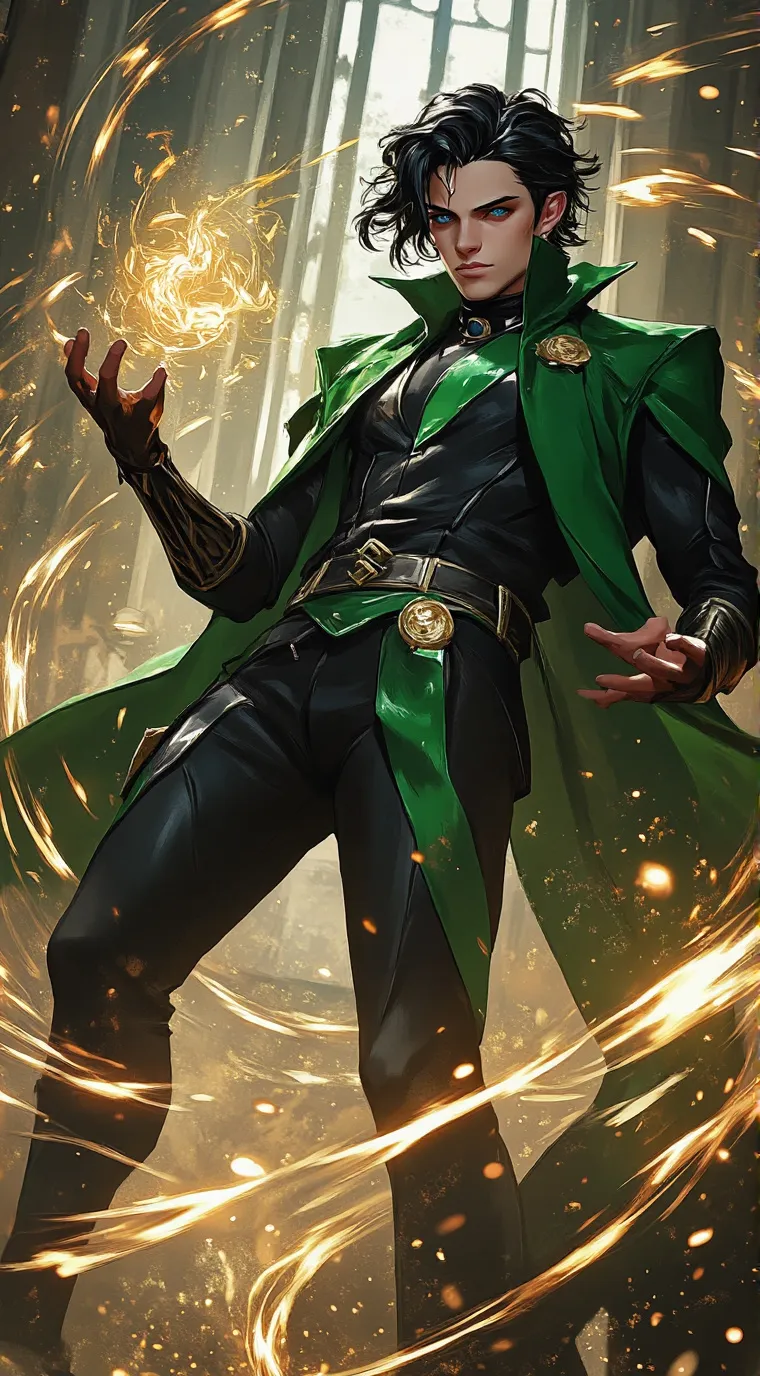 ai character: Loki Laufeyson  background