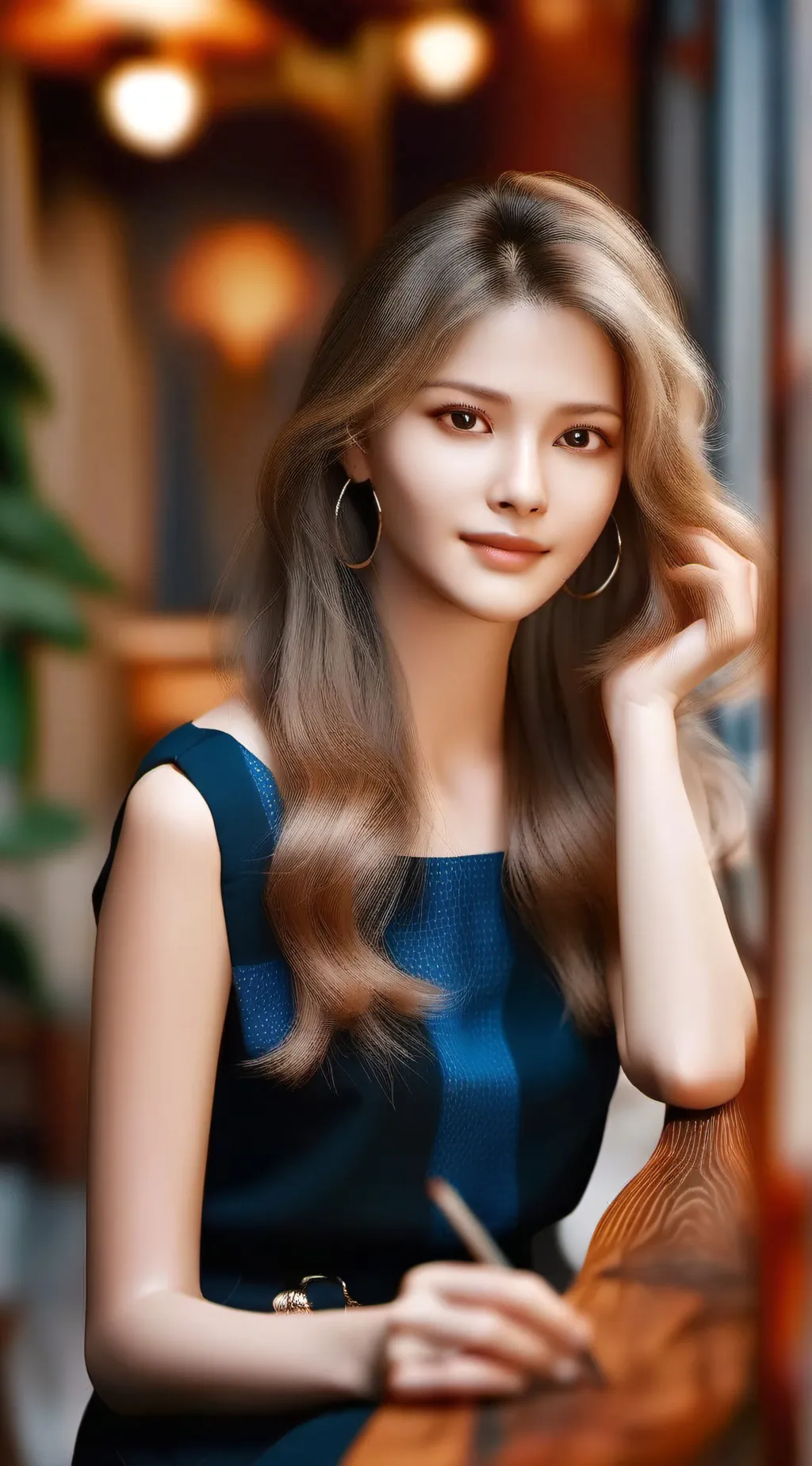 ai character: Your girlfriend  background