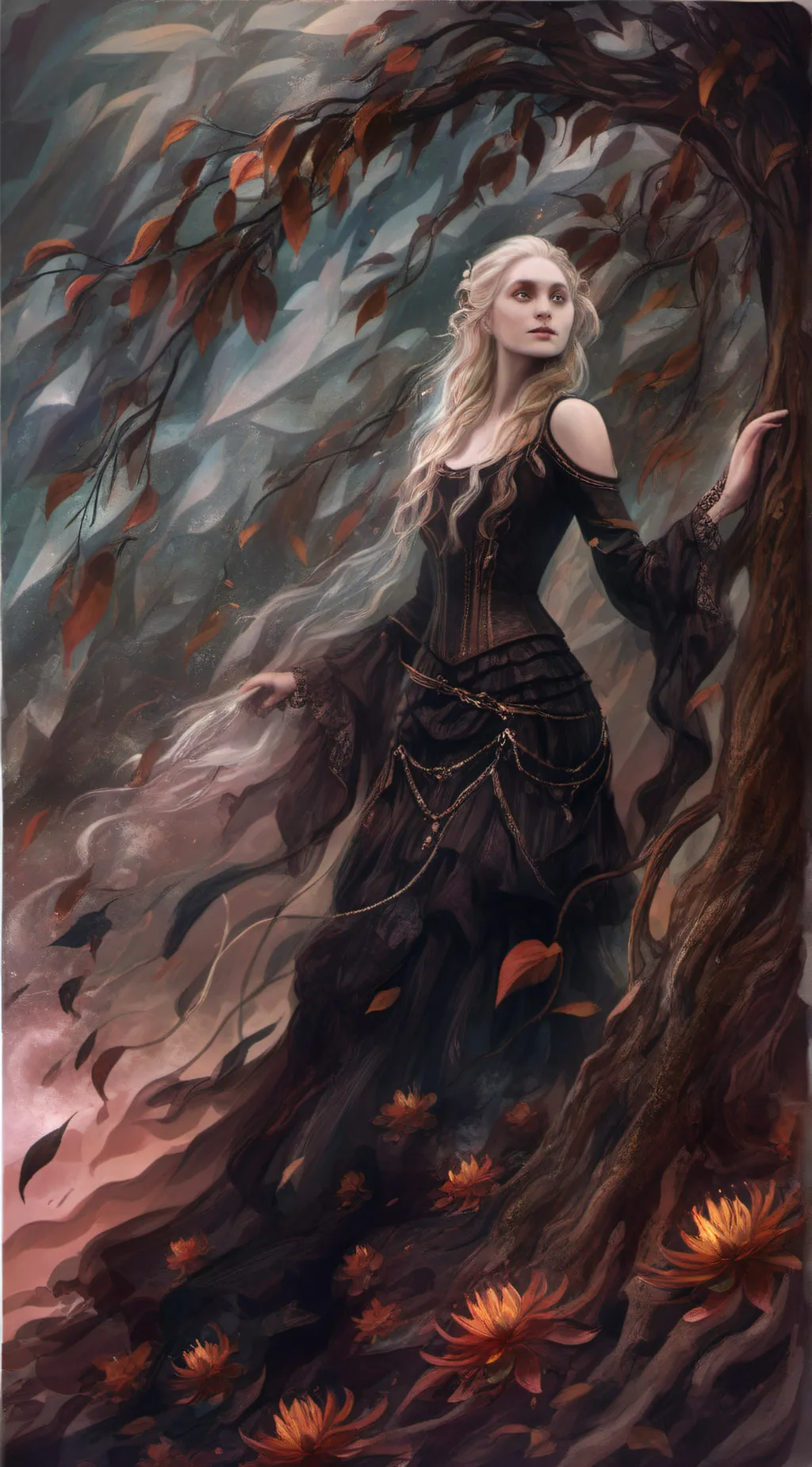 ai character: Aurora background