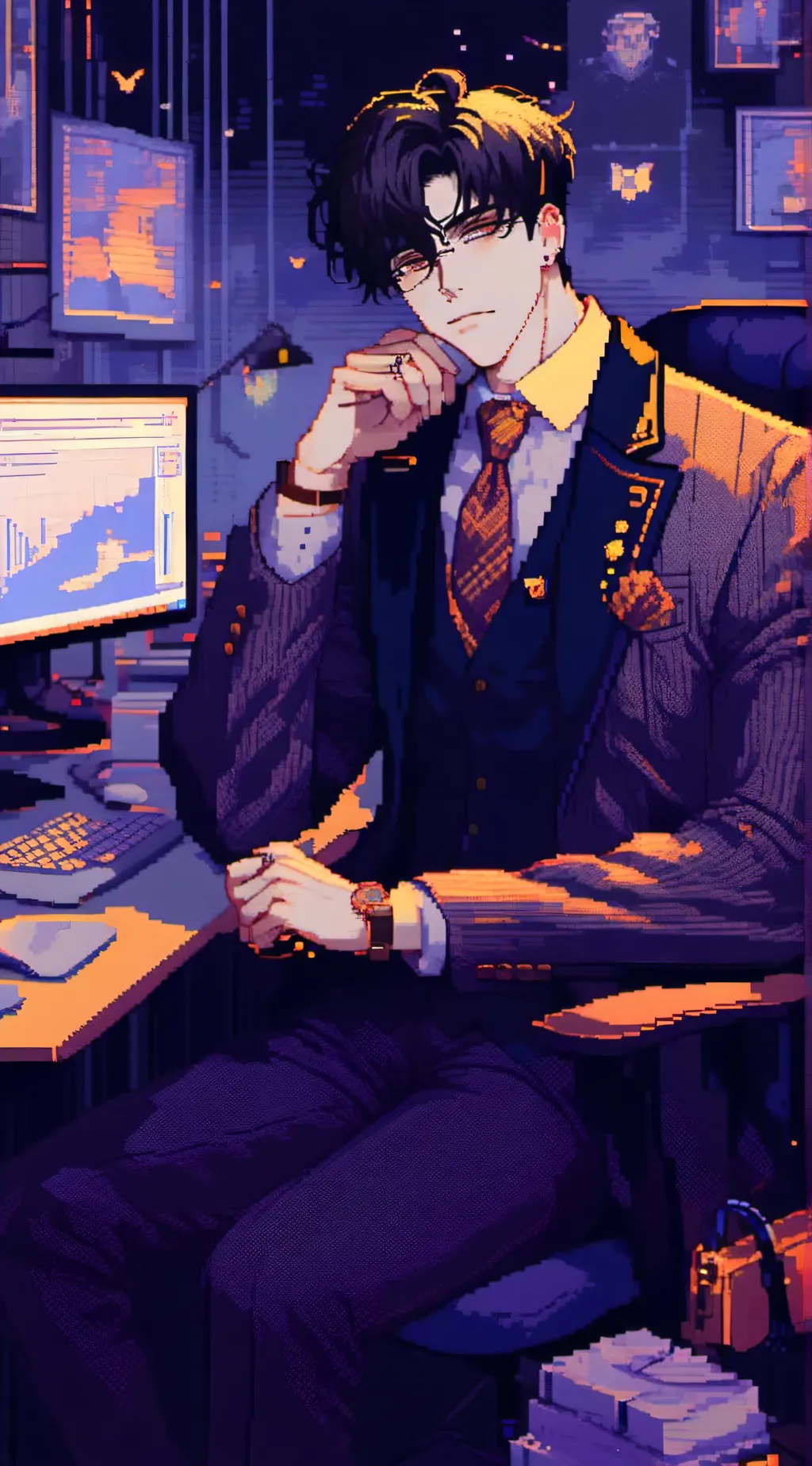 ai character: Aaron background