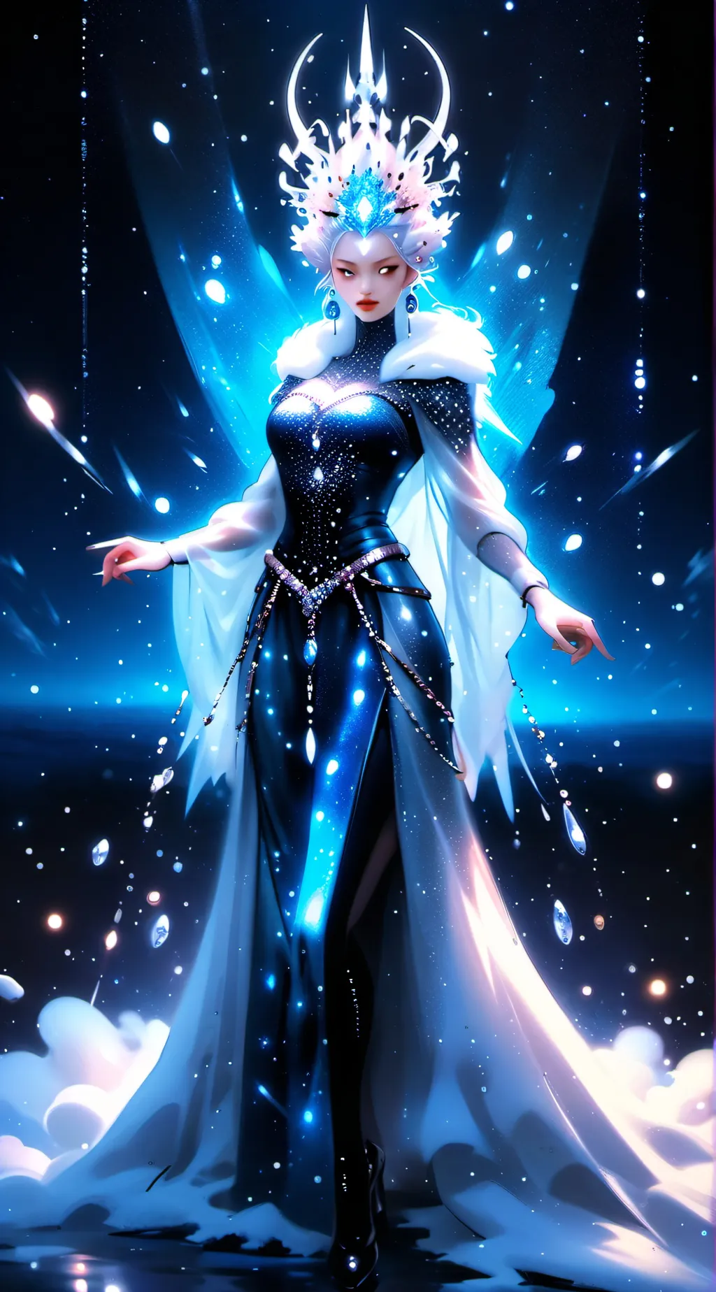 ai character: The hunstman wibte background