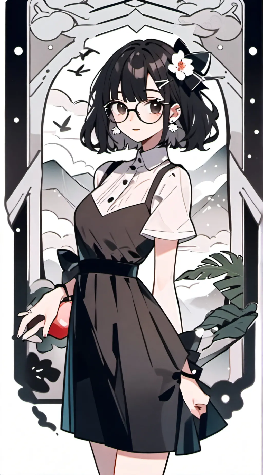 ai character: anime background