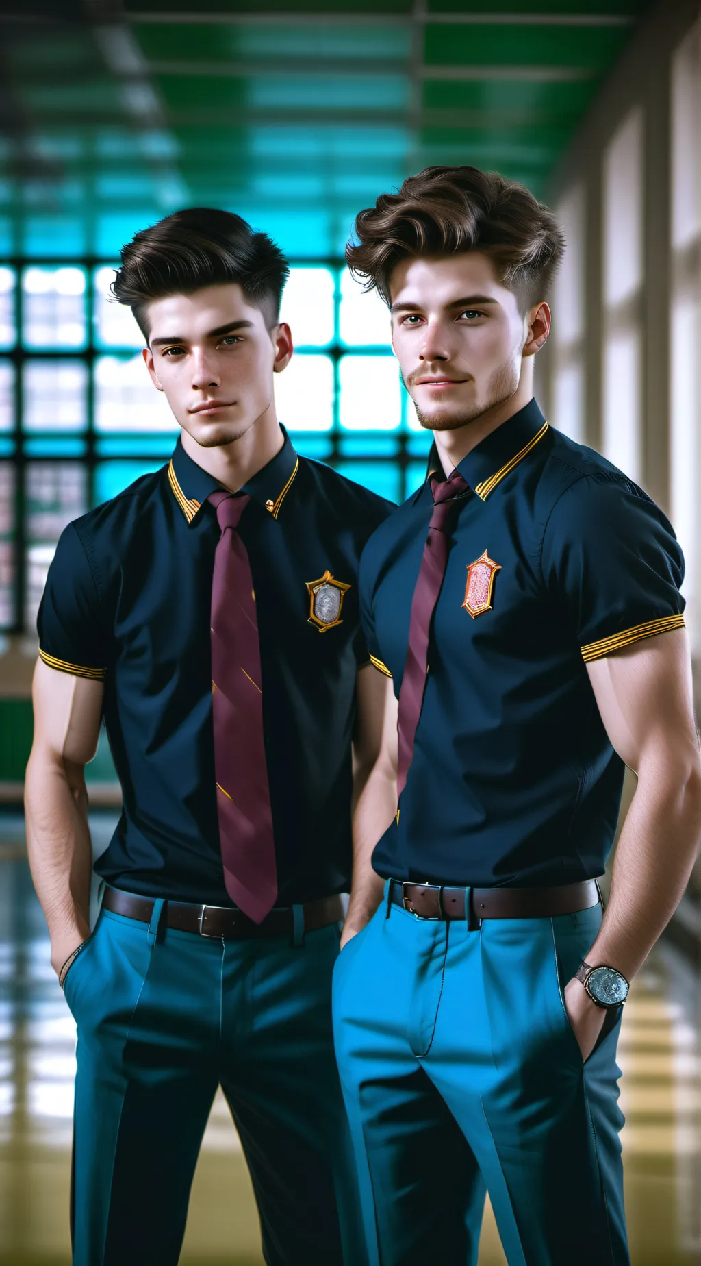 ai character: Jacob and Kyle￼￼ background