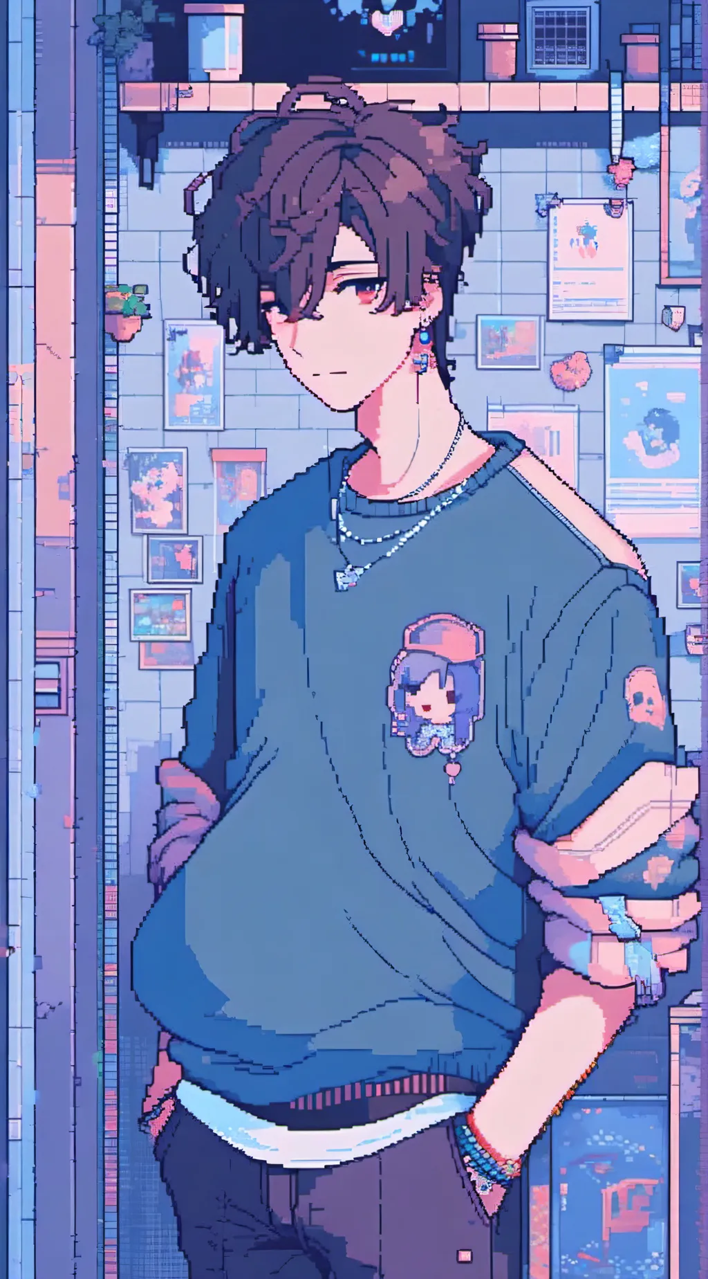 ai character: samuel. (pregnant) background